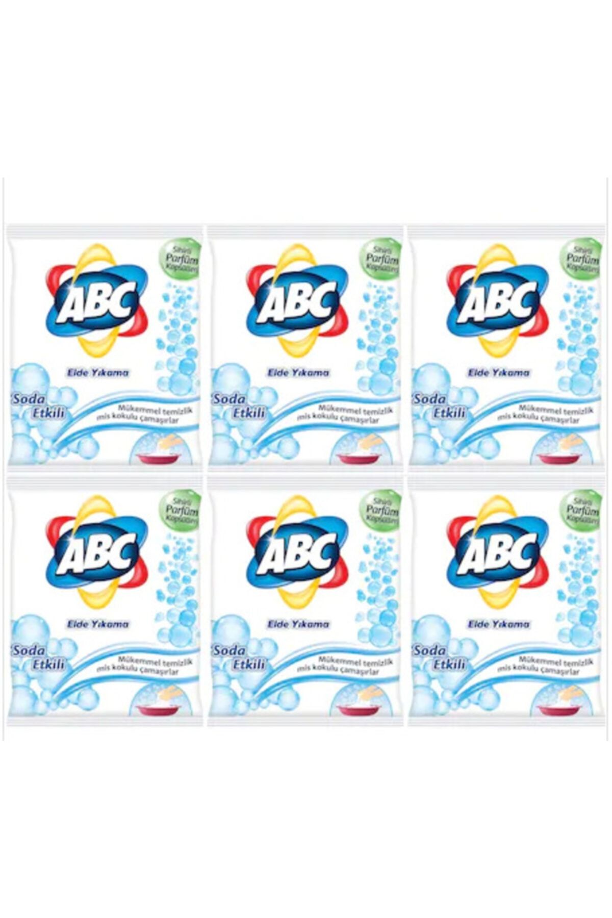 ABC Elde Yıkama Toz Çamaşır Deterjanı Soda Etkili 6 X 600 g
