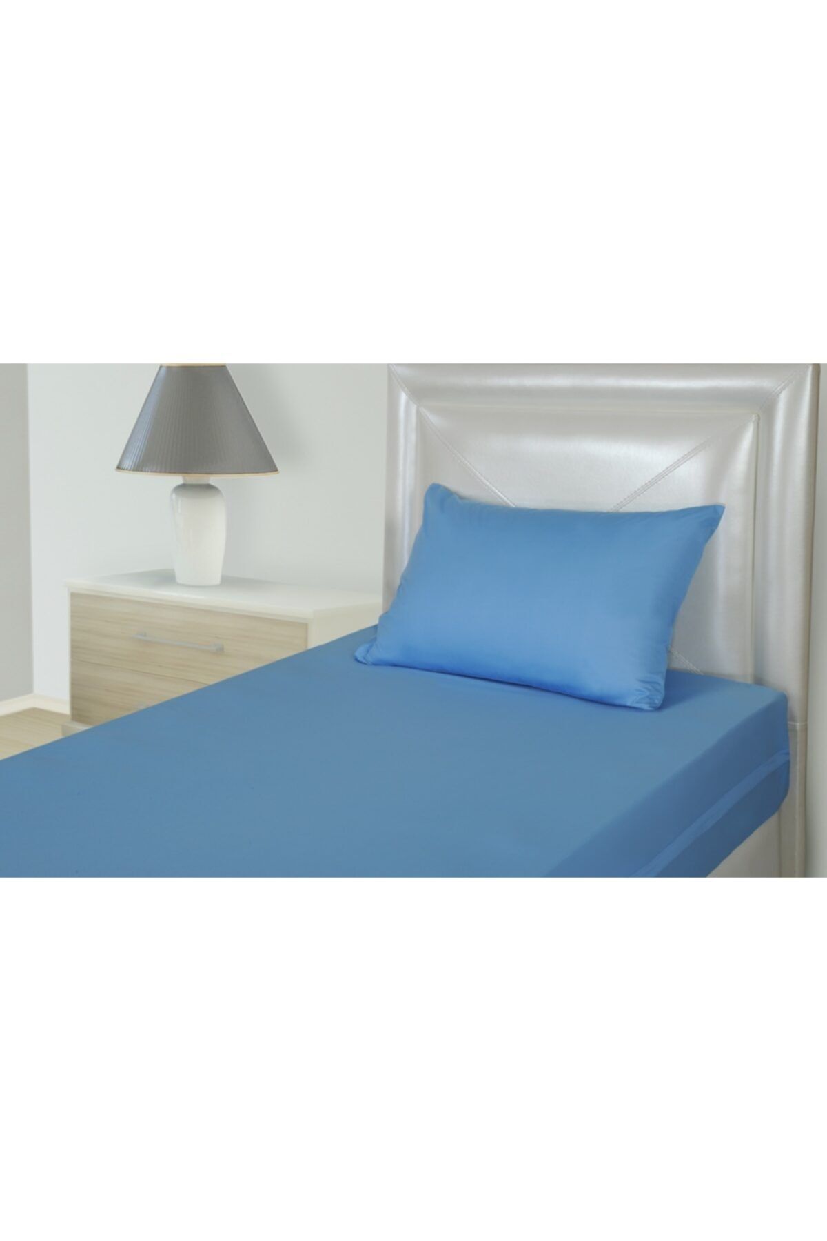 CARETEX Mavi,%100 Polyester,antialerjik,sıvı Geçirmez Çift Kişilik Fullcover Uyku Seti