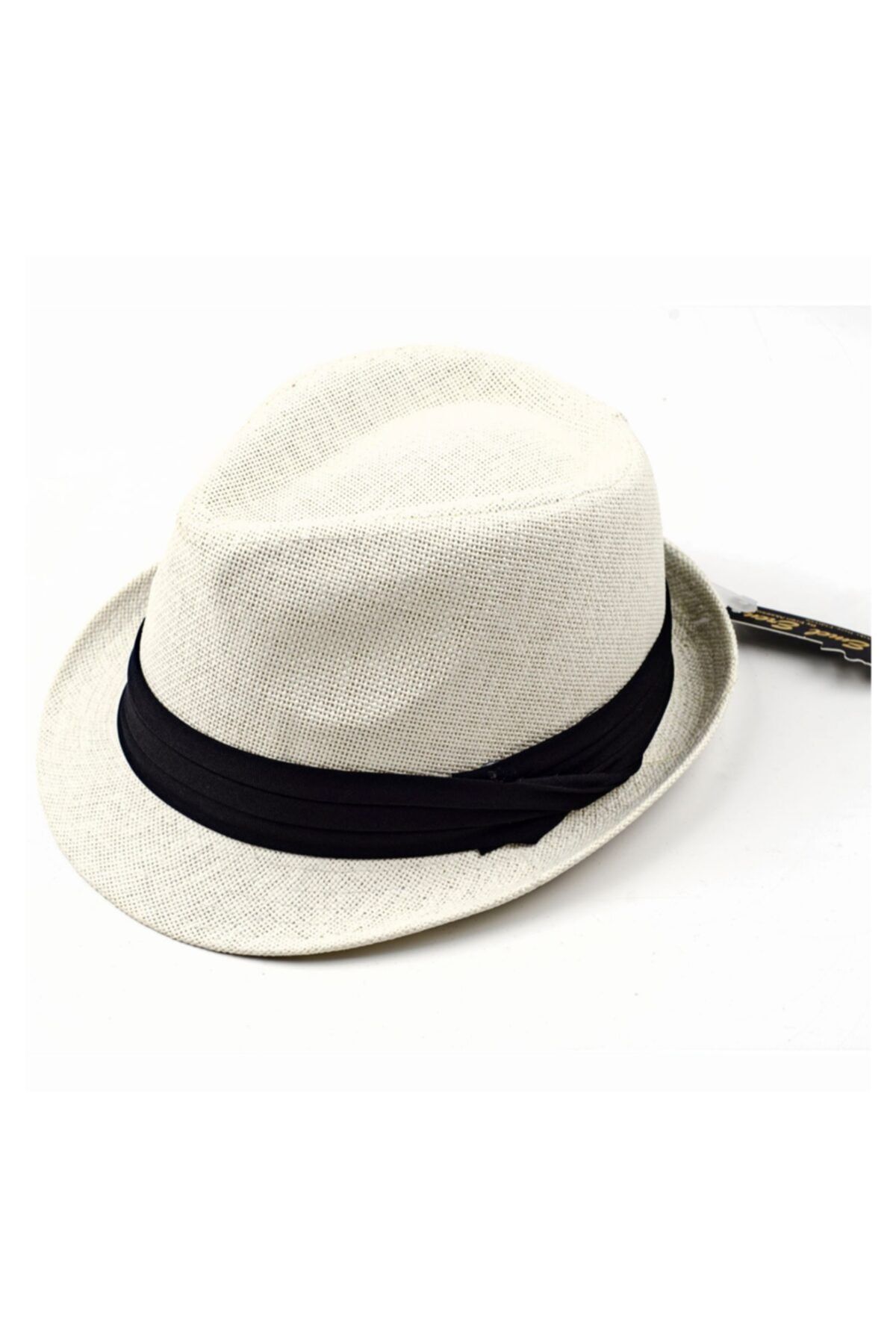 Sarmaşık Grogren Bantlı Örme Hasır Unisex Şapka
