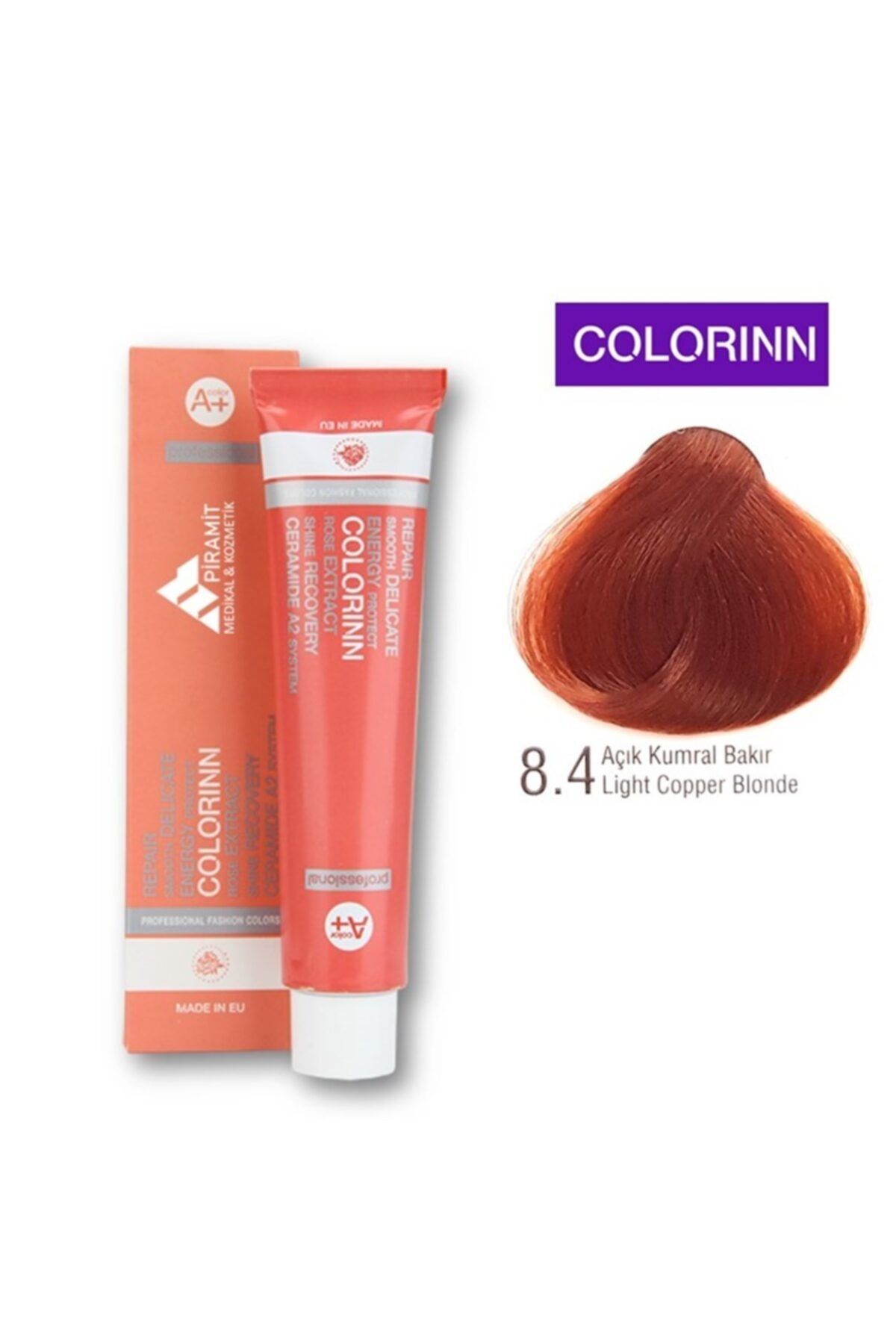 Colorinn Professional Saç Boyası 8.4 Açık Kumral Bakır