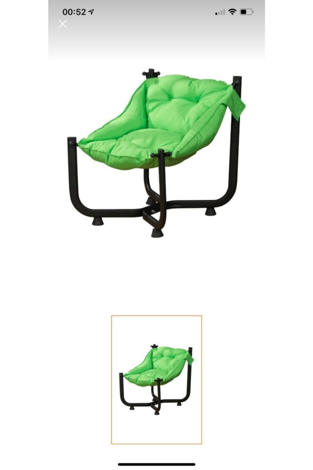Avvio Regina Metal Yeşil Renk Bahçe Sandalyesi