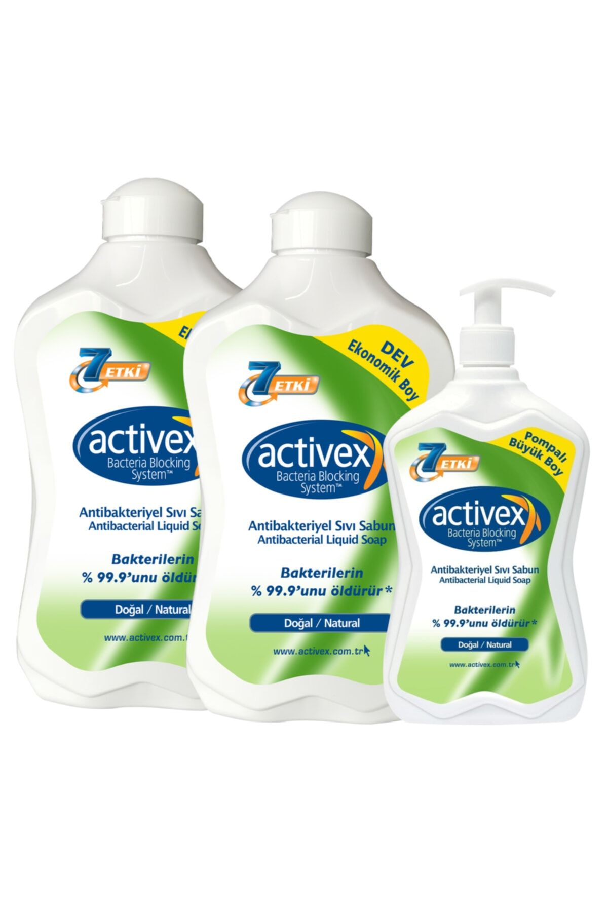 Activex Antibakteriyel Sıvı Sabun Doğal 1,5+1,5+700ml