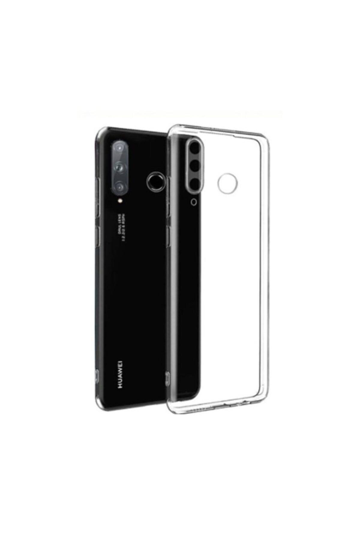Huawei Nihcase P40 Lite E Kılıf Kamera Korumalı Tpu Silikon Şeffaf + Nano Ekran Koruyucu