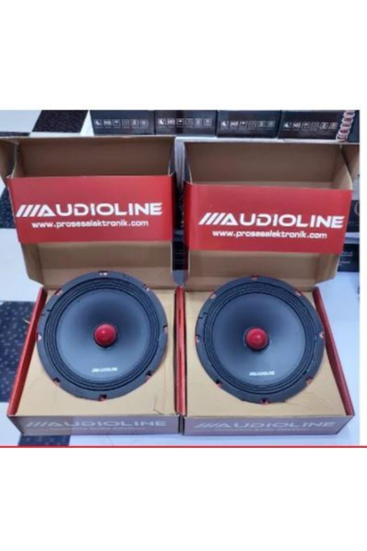 Audioline Ad 88 20cm Profesyonel Seri Çifti 1400w 150 Rms 20cm Pr0 Midrange
