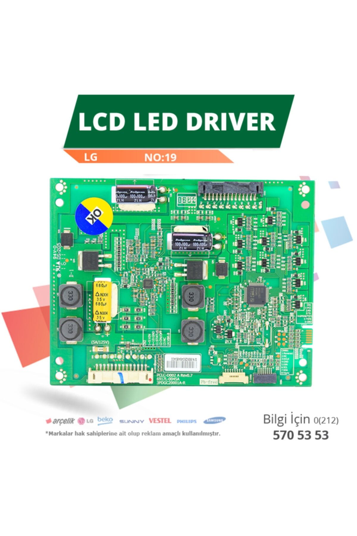 LG LCD LED DRIVER LG (6917L-0045A, 3PDGC20001A-R REV0.7) (LC320EUD SC A2) (NO:19)