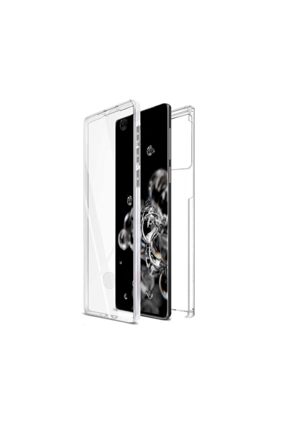 Samsung Teleplus Galaxy Note 10 Lite Kılıf 360 Ön Arka Silikon Şeffaf