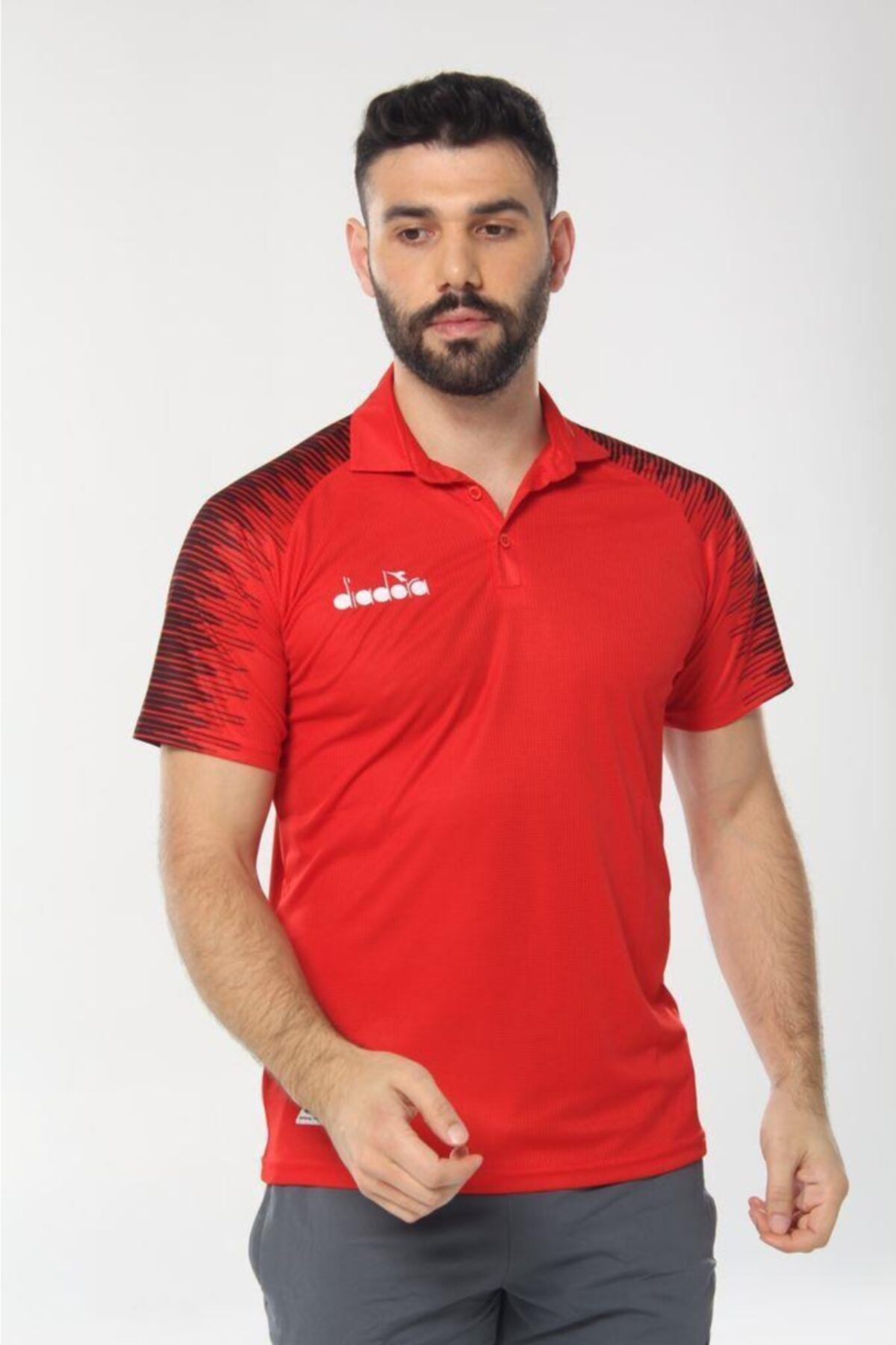 Diadora Unisex Kırmızı Ritim Kamp Polo T-shirt