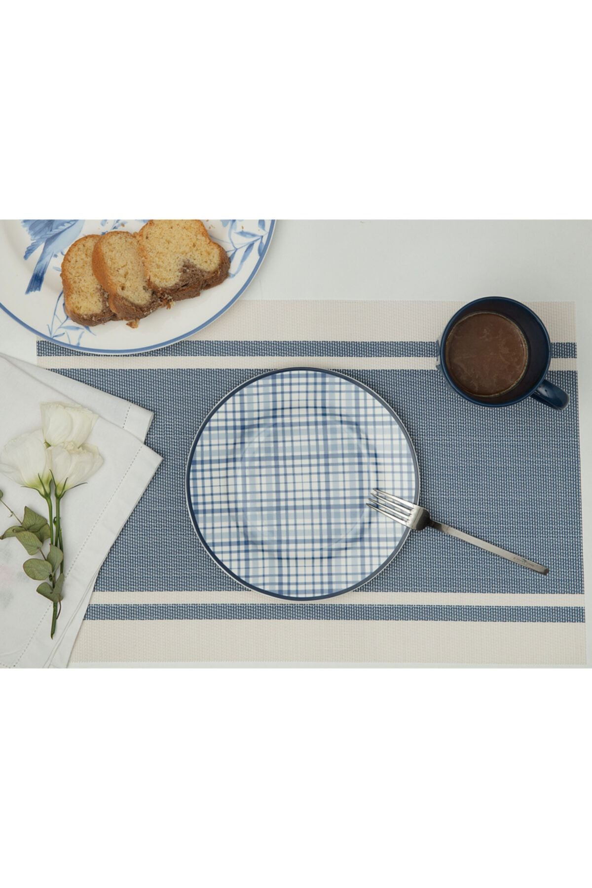 Madame Coco Mavi Ekose Pasta Tabağı Fiyatı, Yorumları TRENDYOL