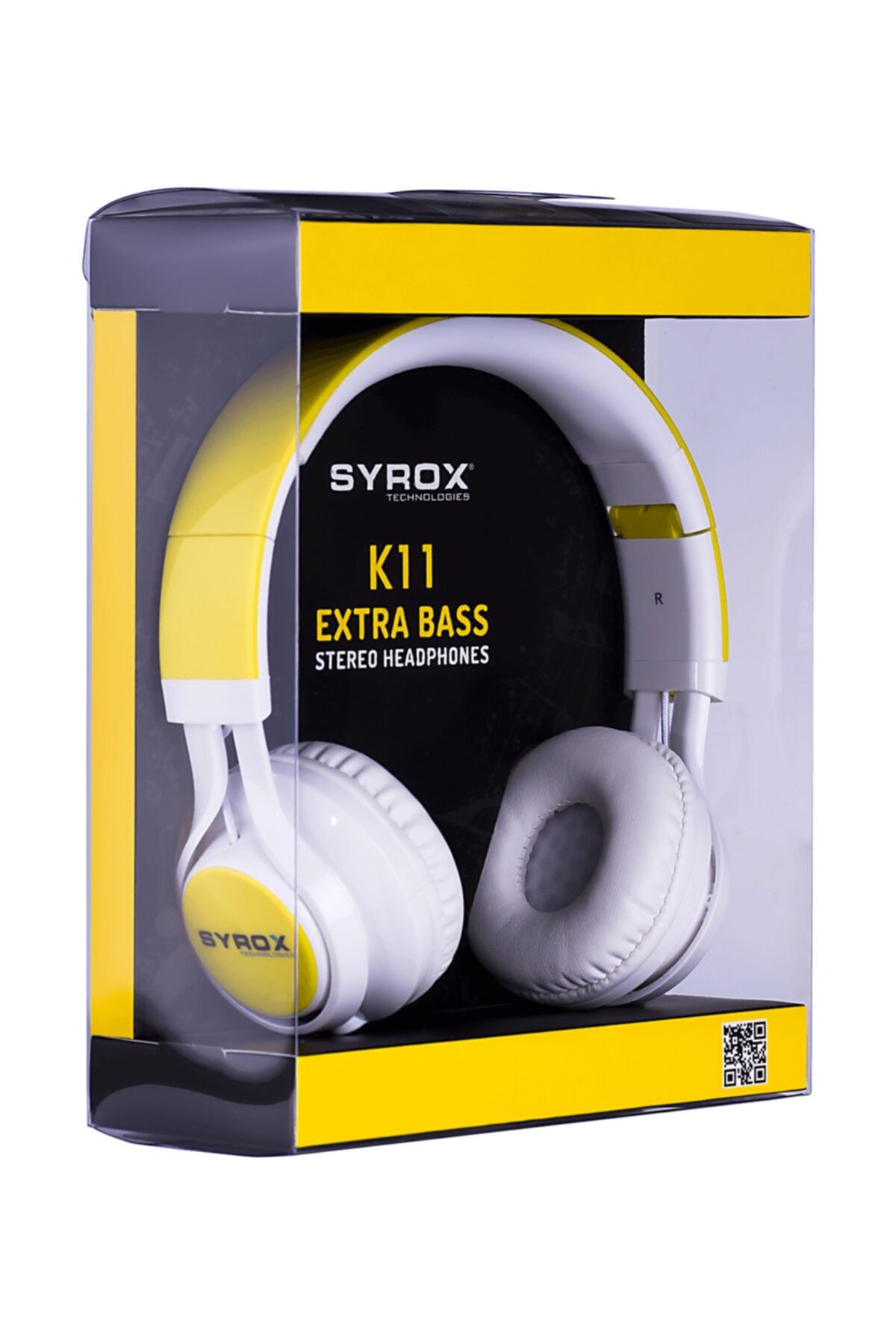 Syrox Sarı K11 Mikrofonlu Kablolu Stereo Kulaküstü Kulaklık