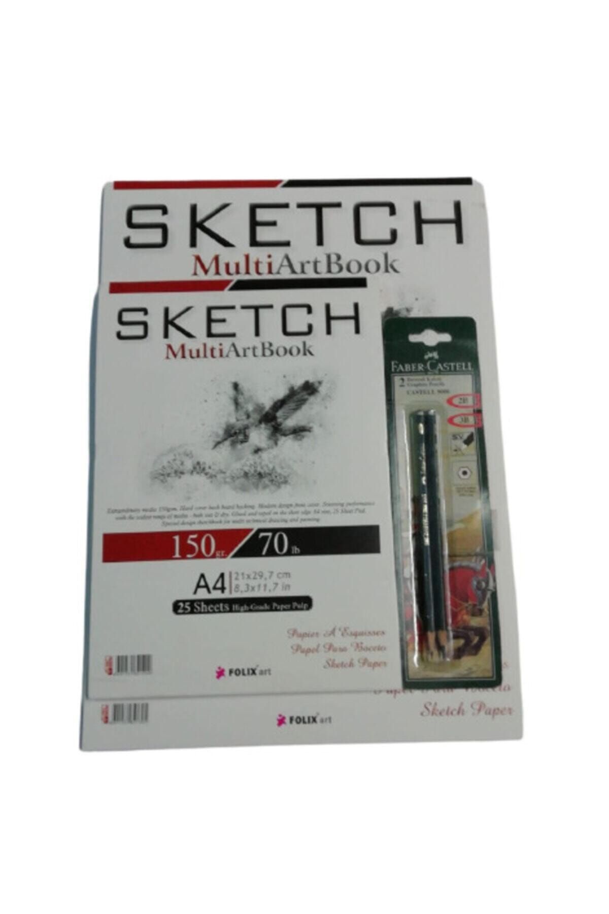 satrik Karakalem Sketchbook Eskiz Çizim Seti A3 Eskiz Defteri+a4 Eskiz Defteri Resim Kalemleri