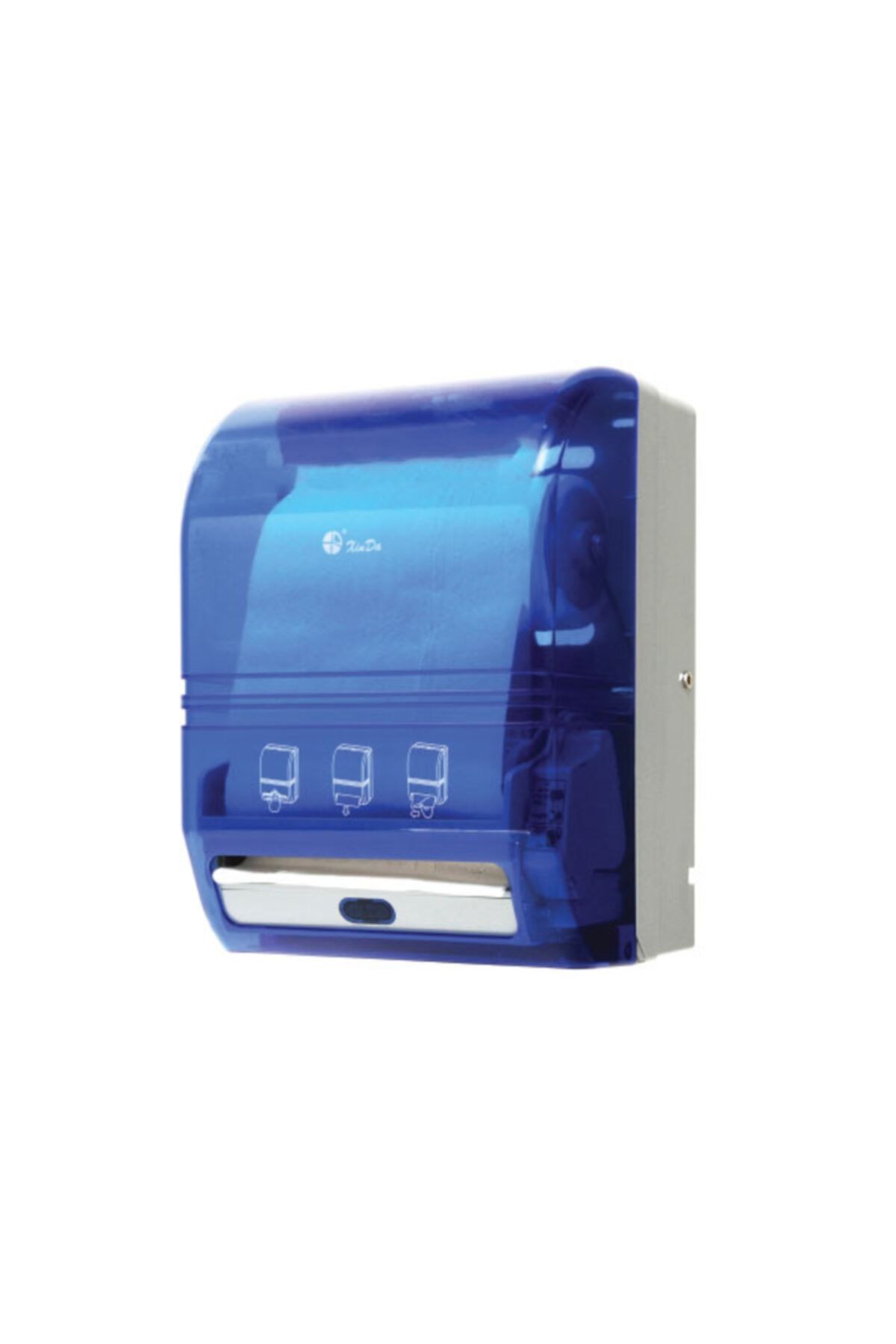 Xinda Kağıt Havlu Makinasi Sensörlü Pilli / Elektirikli Mavi Ağırlik 3kg Boyut 285x215x390mm