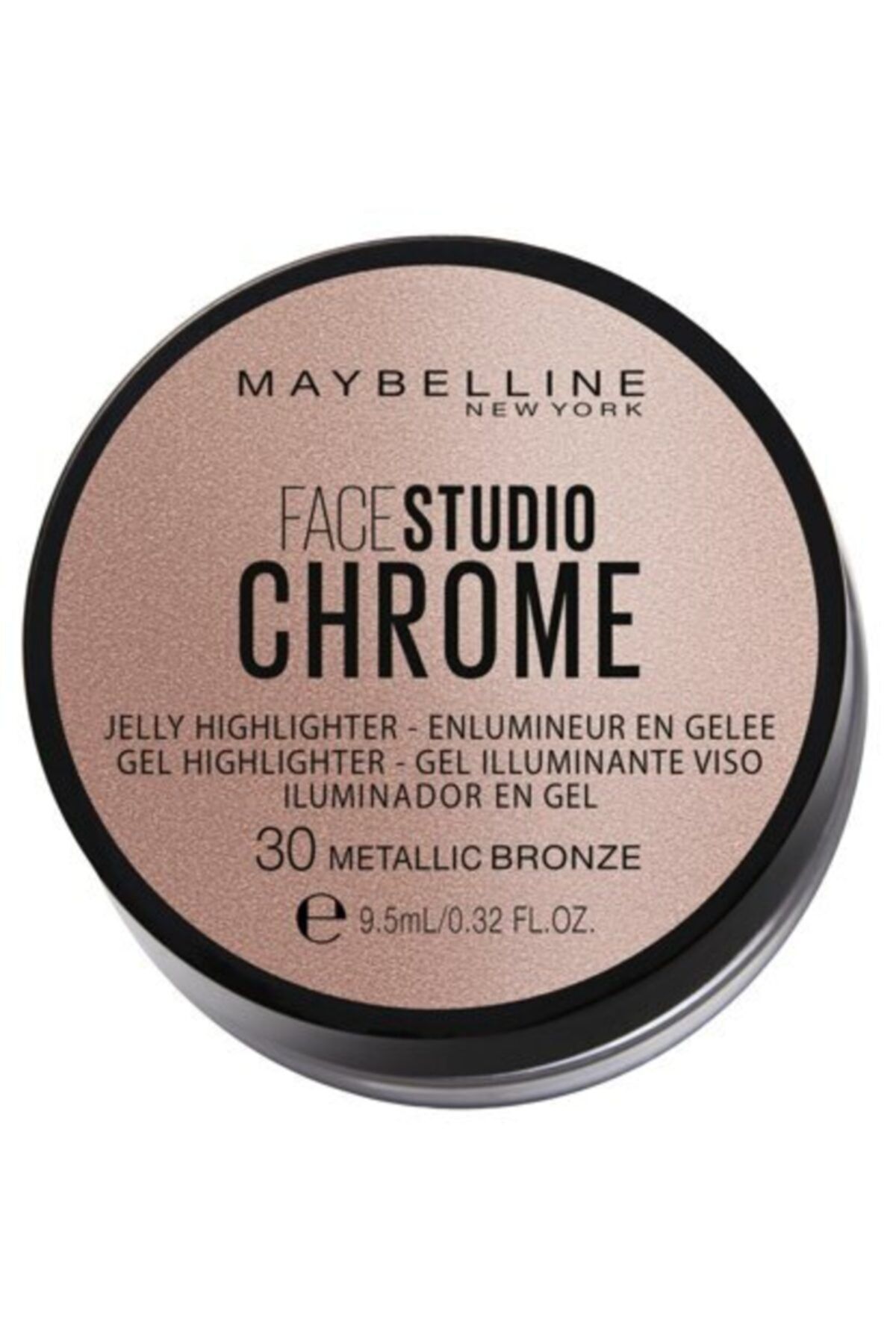 Maybelline New York Jel Aydınlatıcı - Face Studio Chrome 30 Metallic Bronze 30175785
