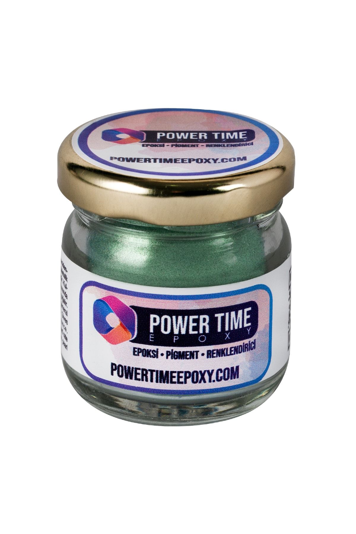 POWER TIME EPOXY Sedefli Metalik Toz Pigment Boya / Koyu Yeşil / Epoksi Için