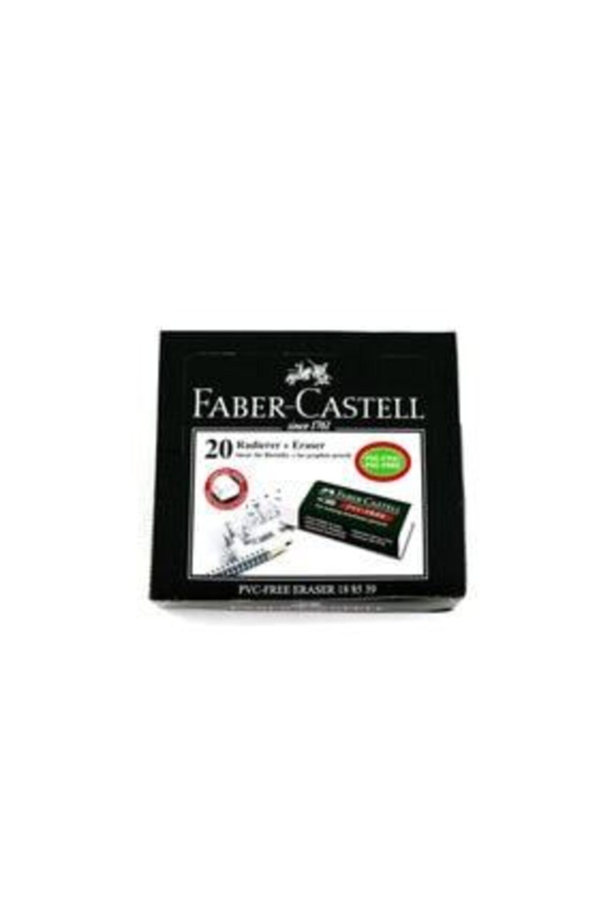 Faber Castell Beyaz Silgi 20 Li (20 Li Paket)