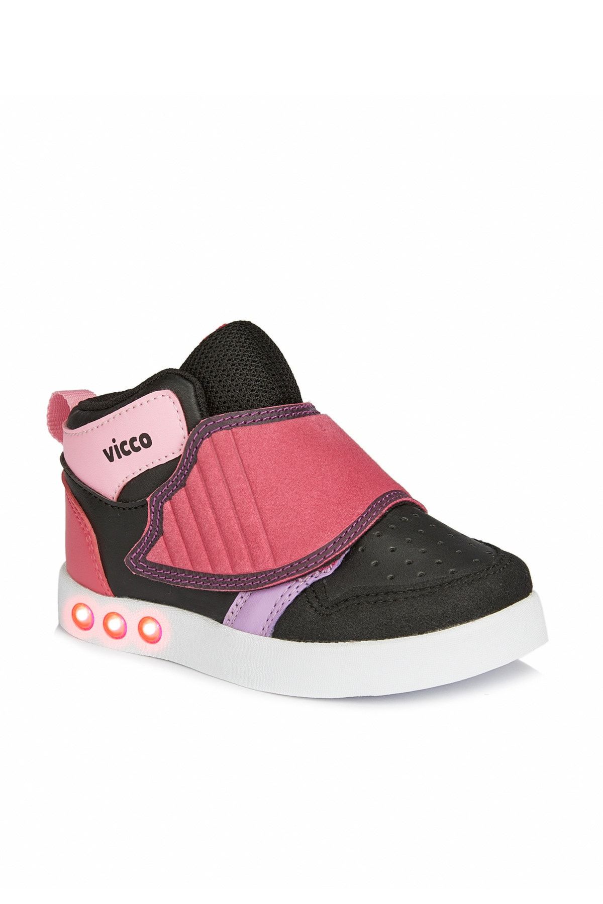 Vicco Ufo Kız Çocuk Siyah/Pembe Spor Ayakkabı Sneaker
