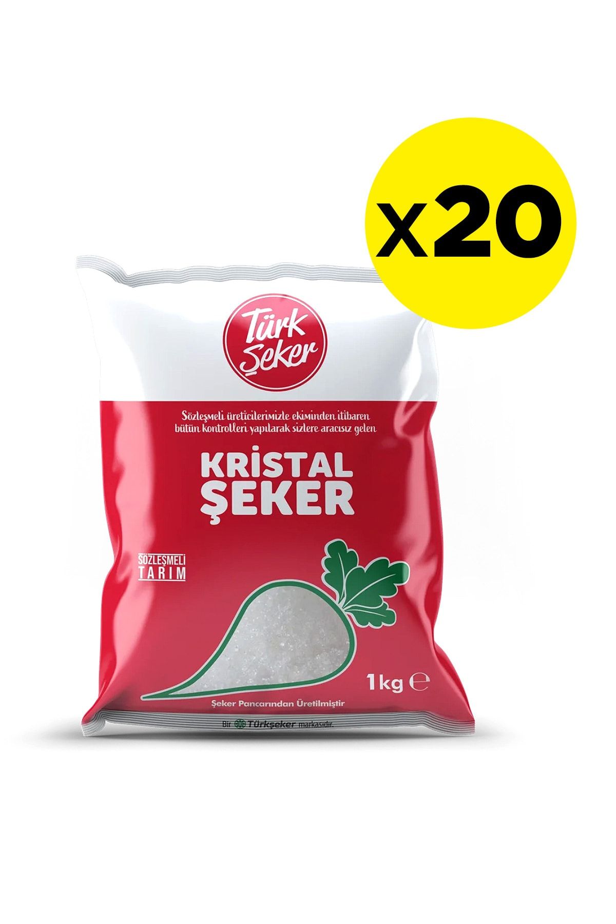 Türk Şeker Toz Şeker 20 Kg (1000 GR X 20 AD)