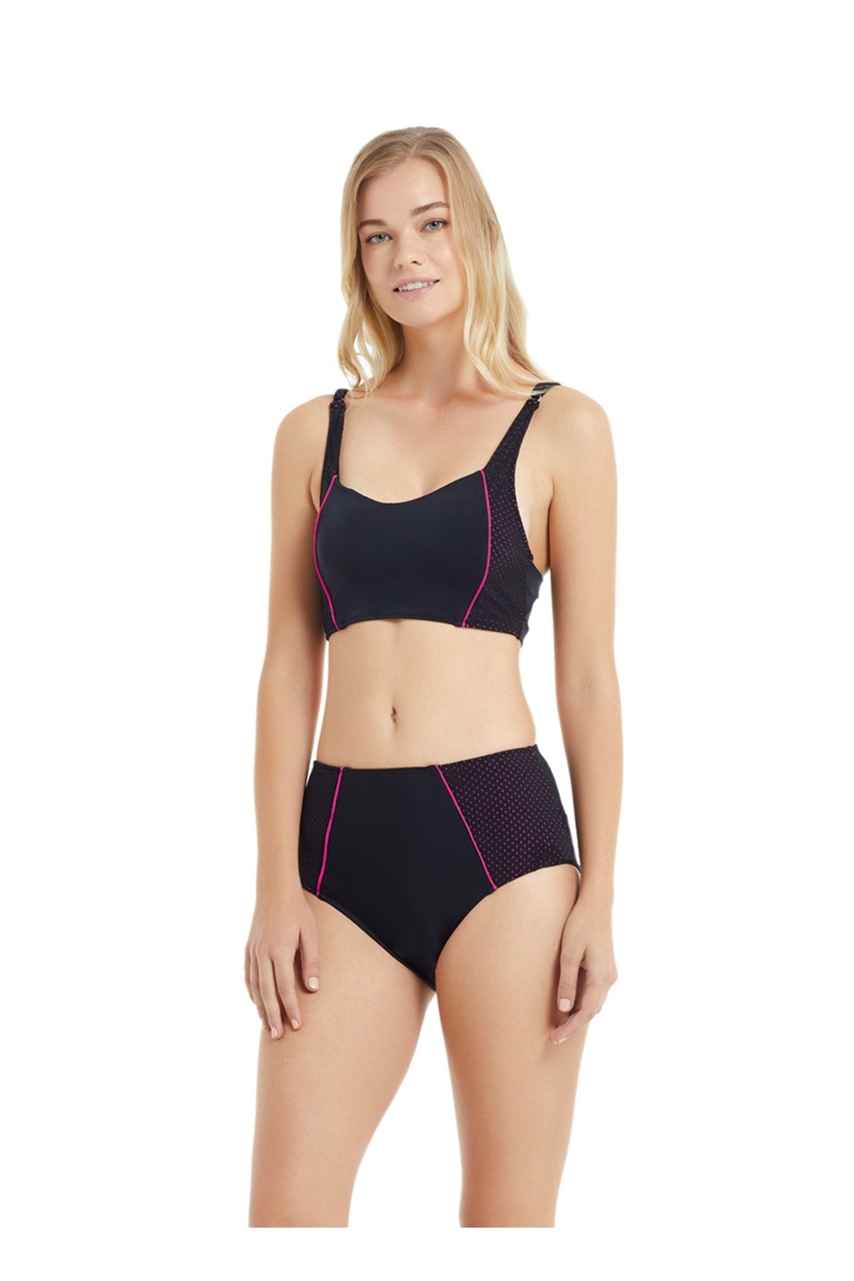 Blackspade Kadın Bikini Alt 10156 - Fuşya Siyah