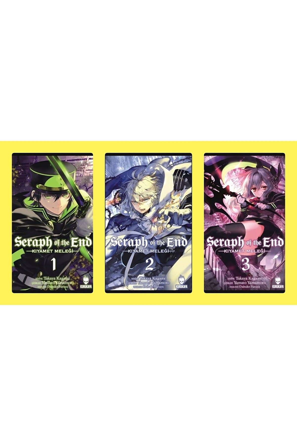 Romans En Çok Okunan Manga Serisi Seraph Of The End-kıyamet Meleği Seti 3 Kitap-takaya Kagami