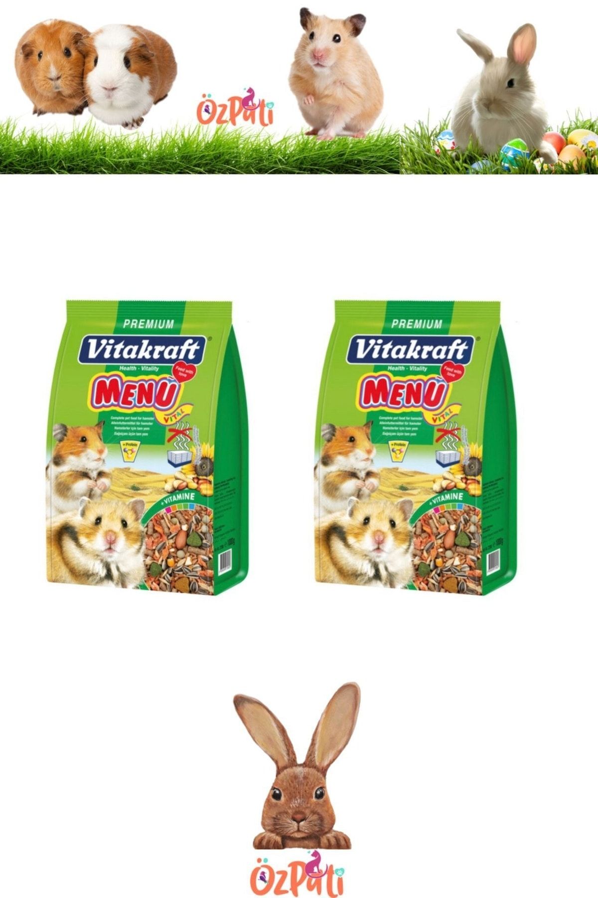 Vitakraft Hamster Menü Vital Premium 1 Kg 2 Paket