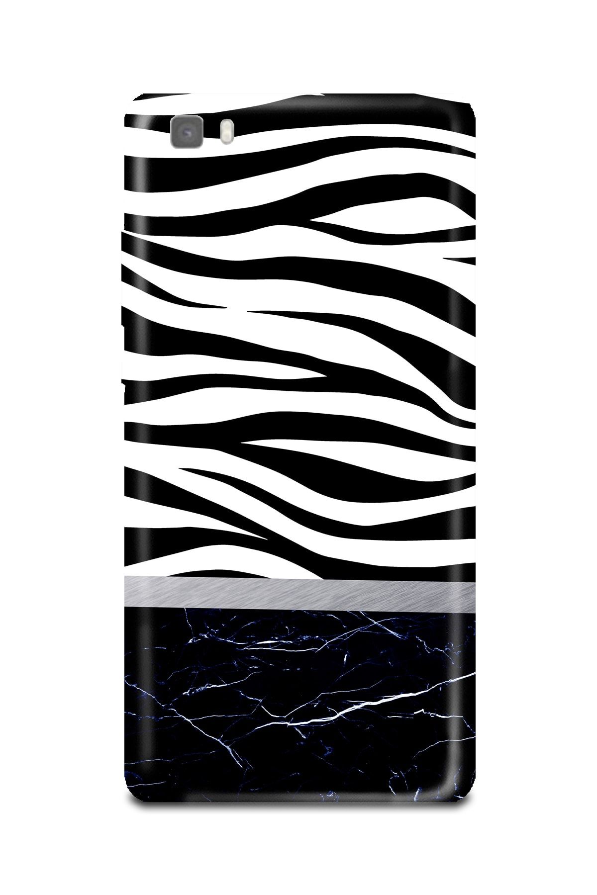PERAX Huawei P8 Lite Zebra Ve Mermer Desenli Telefon Kılıfı Huwp8lite-00001021-21