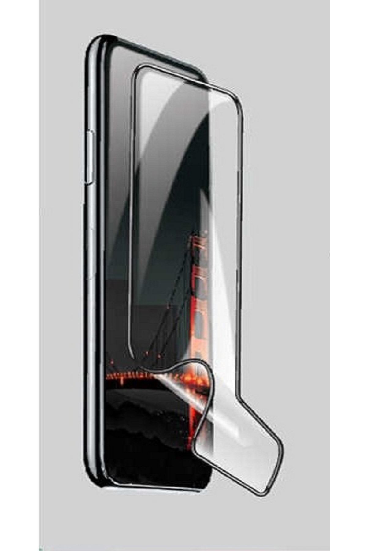 Huawei P30 Lite Ekran Koruyucu Darbelere Dayanıklı Fiber Nano Siyah