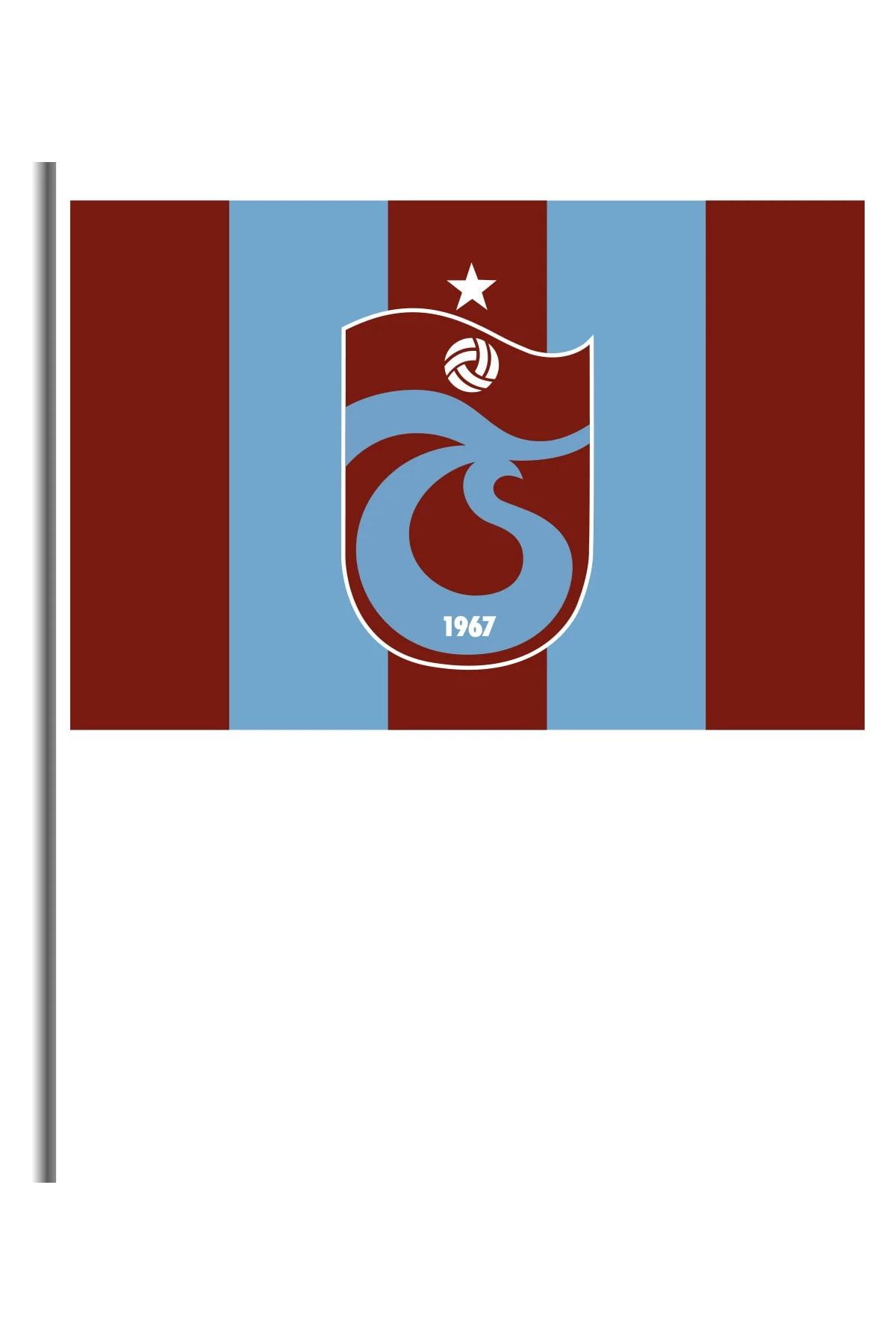 Trabzonspor Bayrak 50*70 Cm Sopalı Bm Çizgili