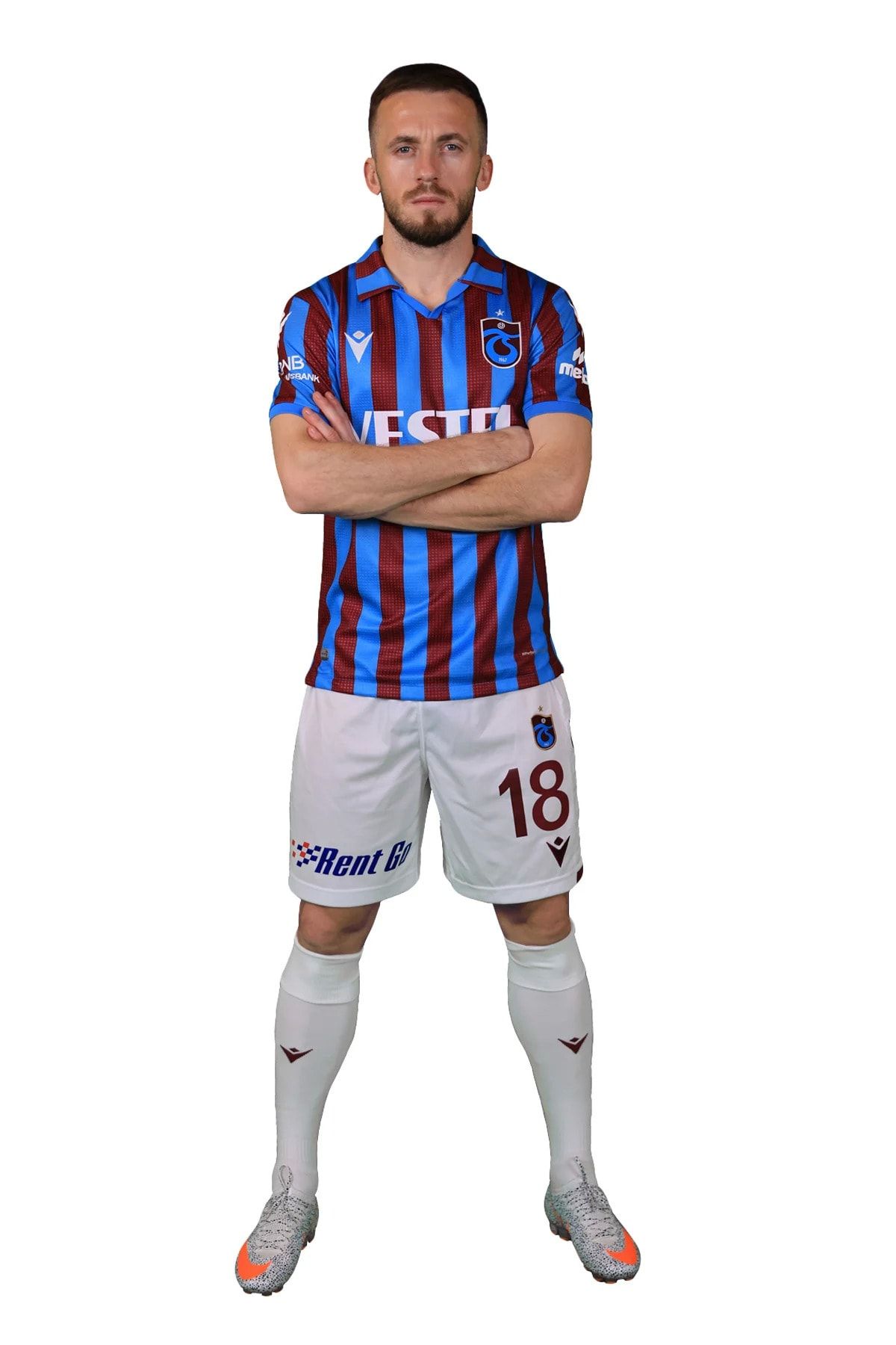 Trabzonspor 2021-2022 Yeni Sezon Forma Macron Bordo Mavi Çubuklu