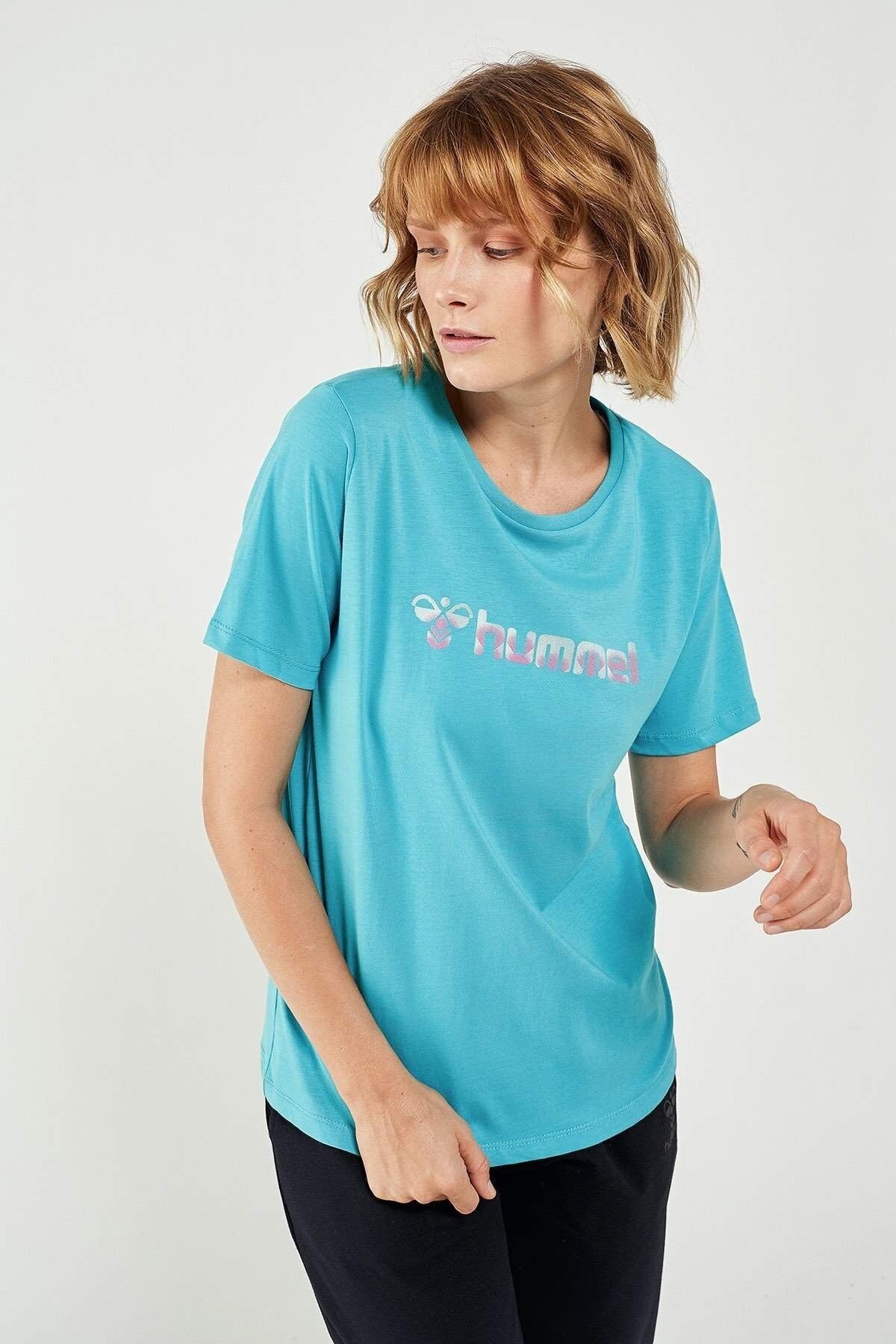 hummel HMLMIMI T-SHIRT Su Yeşili Kadın T-Shirt 101086309