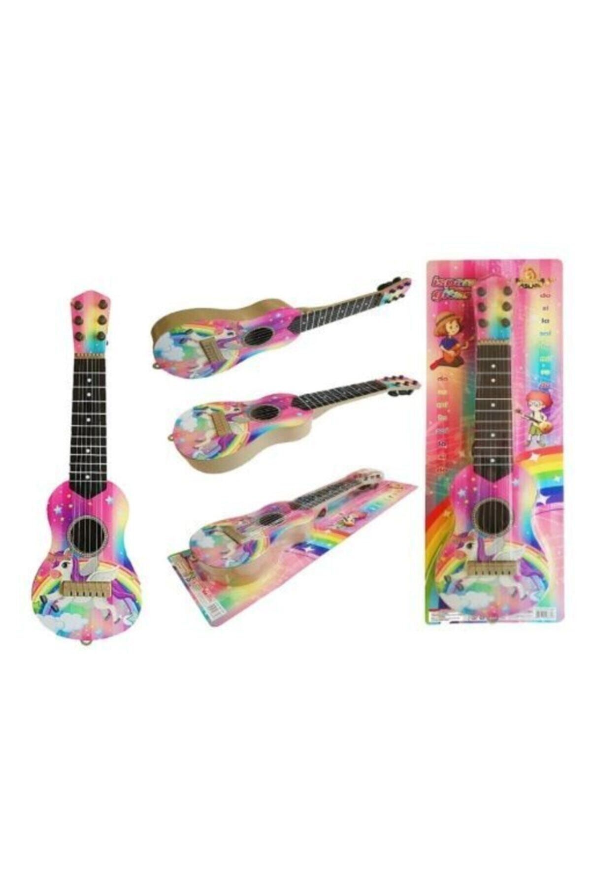 BURAKKRTSY Aslan Toys 50 Cm Askılı Telli Oyuncak Gitar Vakum Ambalajlı