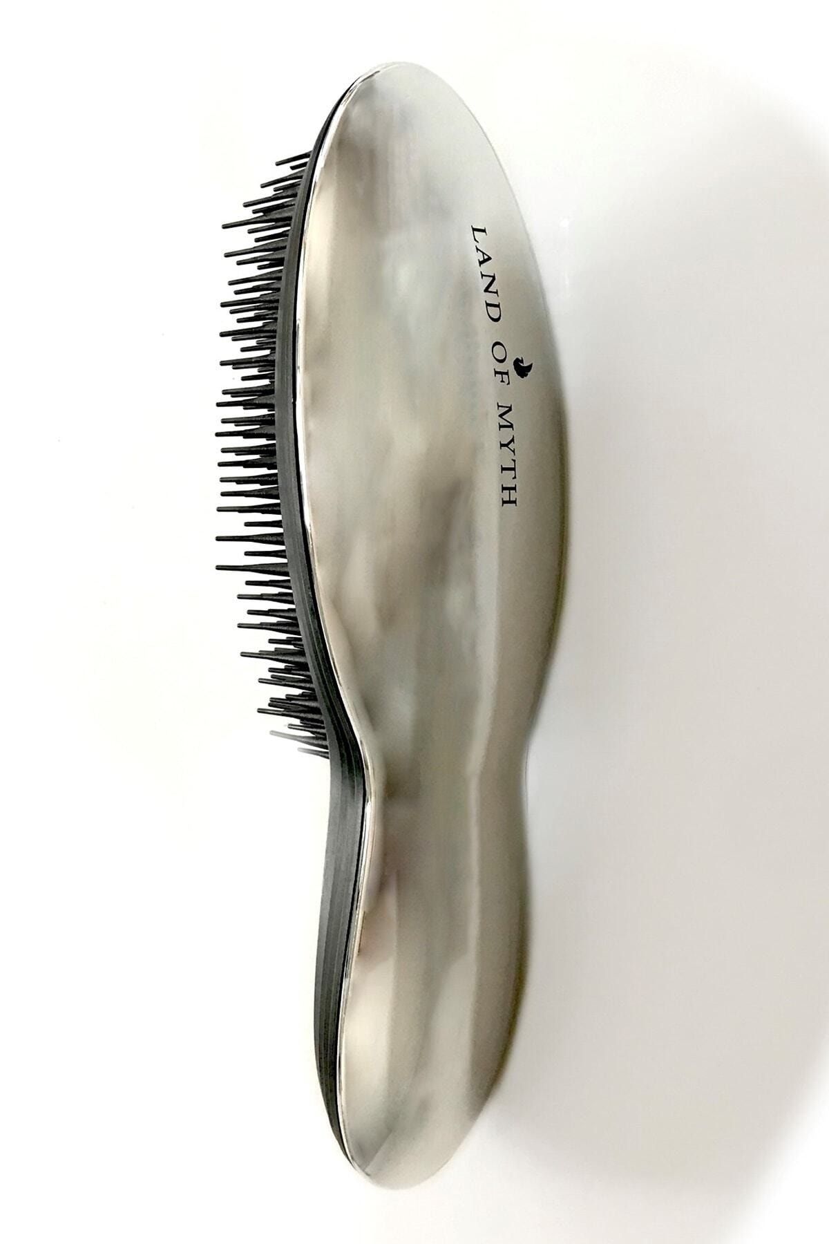 LAND OF MYTH Detangling Hair Brush Silver Saç Açma Tarağı Lom1202