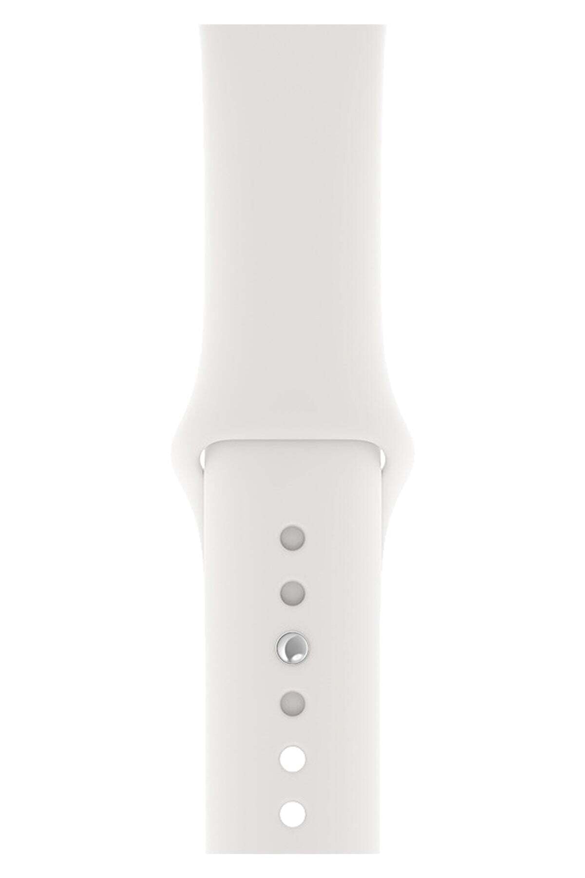 Fibaks Apple Watch 2 3 4 5 6 7 Se Nike 38 40 41mm Uyumlu   A+ Kalite Kordon Kayış Bileklik Klasik Silikon