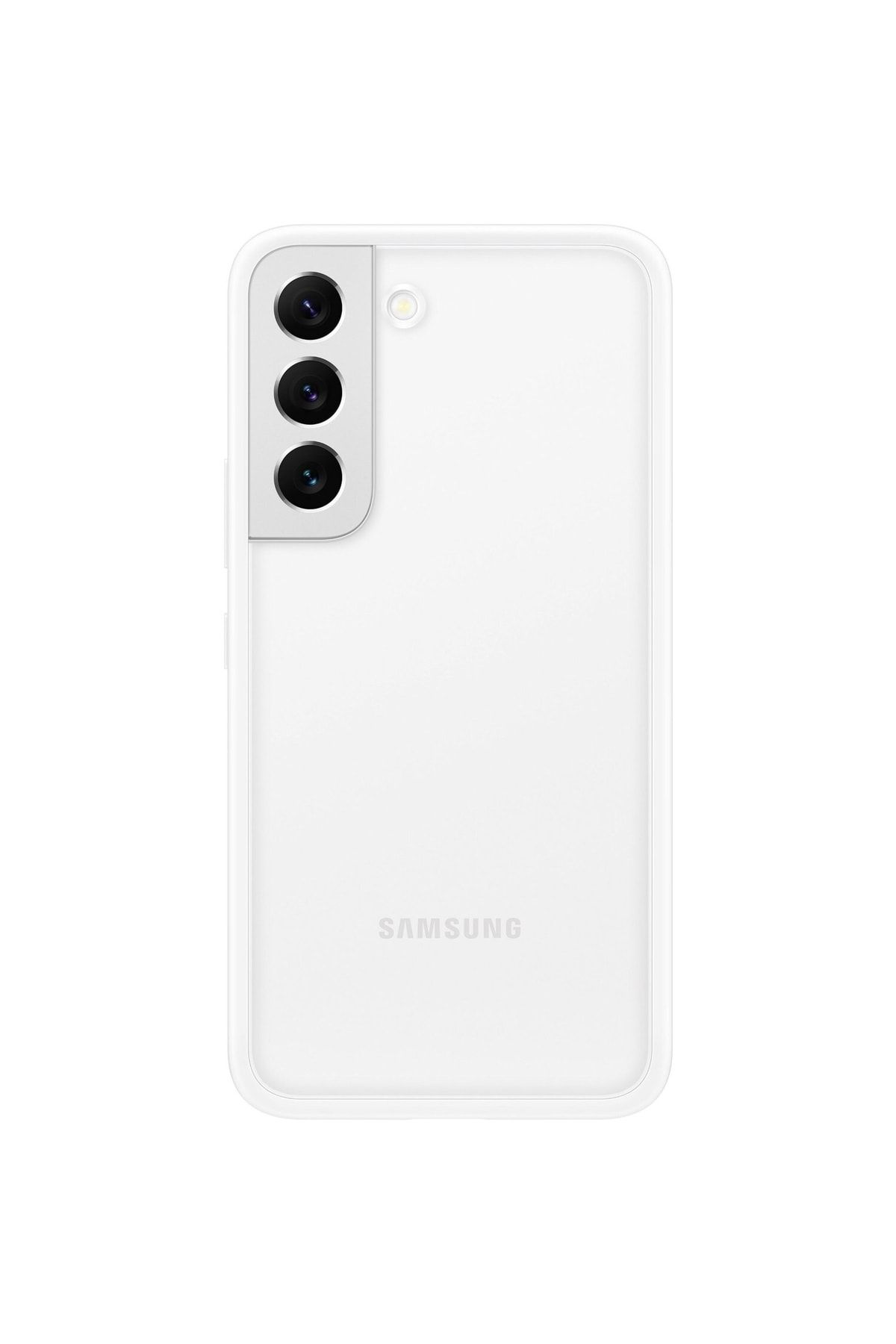 Samsung Galaxy S22 Orijinal Çerçeveli Kılıf - Beyaz