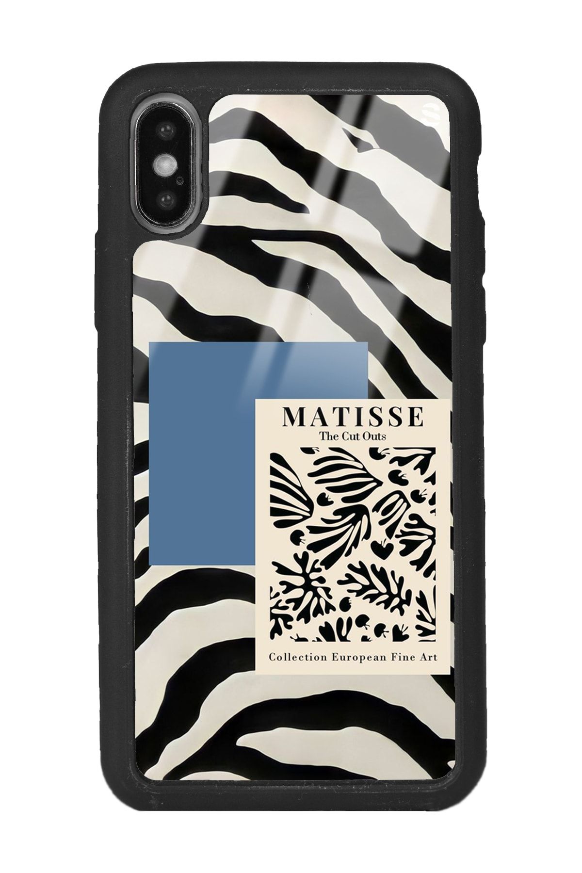 Spoyi Iphone X - Xs Zebra Matısse Tasarımlı Glossy Telefon Kılıfı