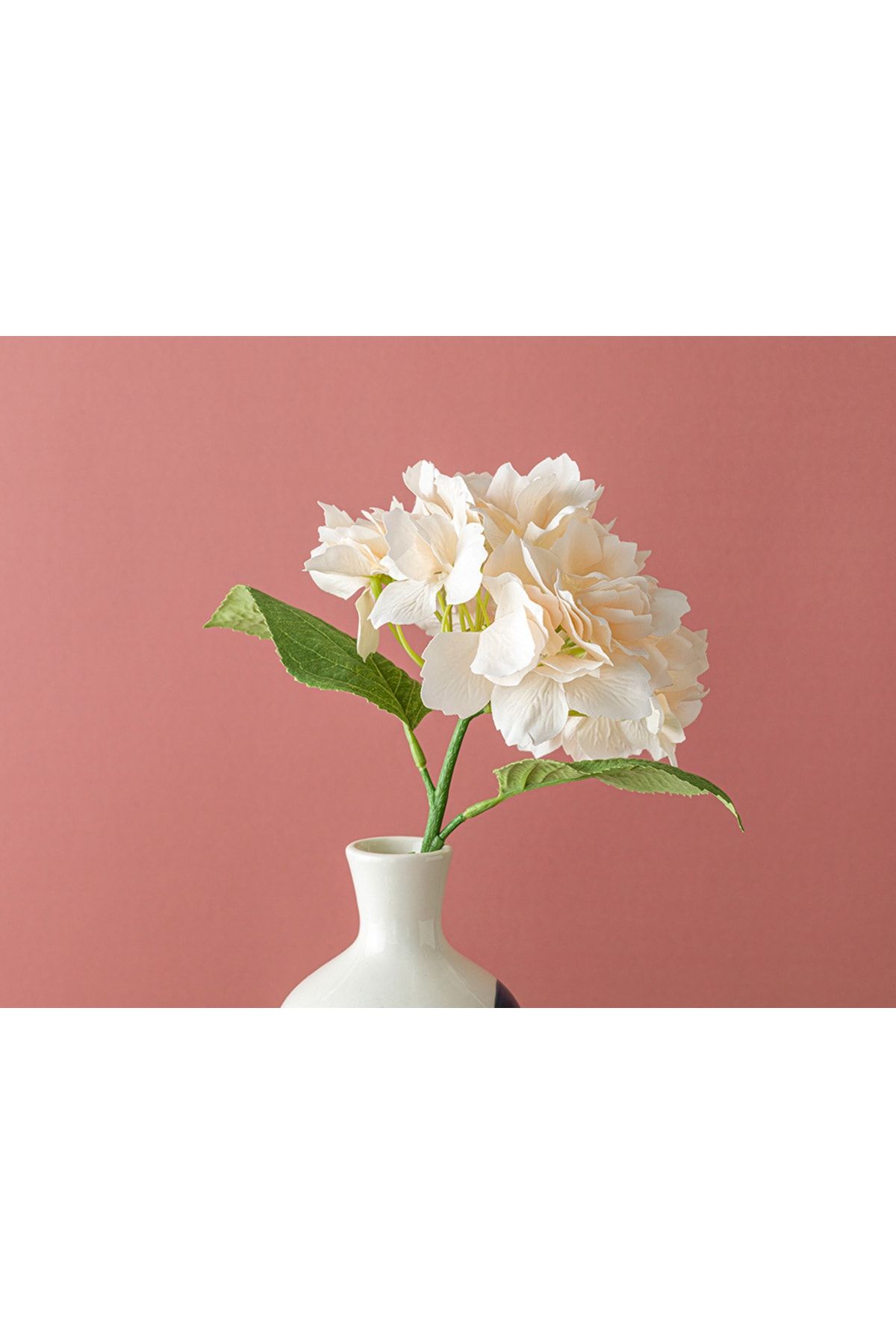 English Home Hortensia Tek Dal Yapay Çiçek 35 Cm Şampanya