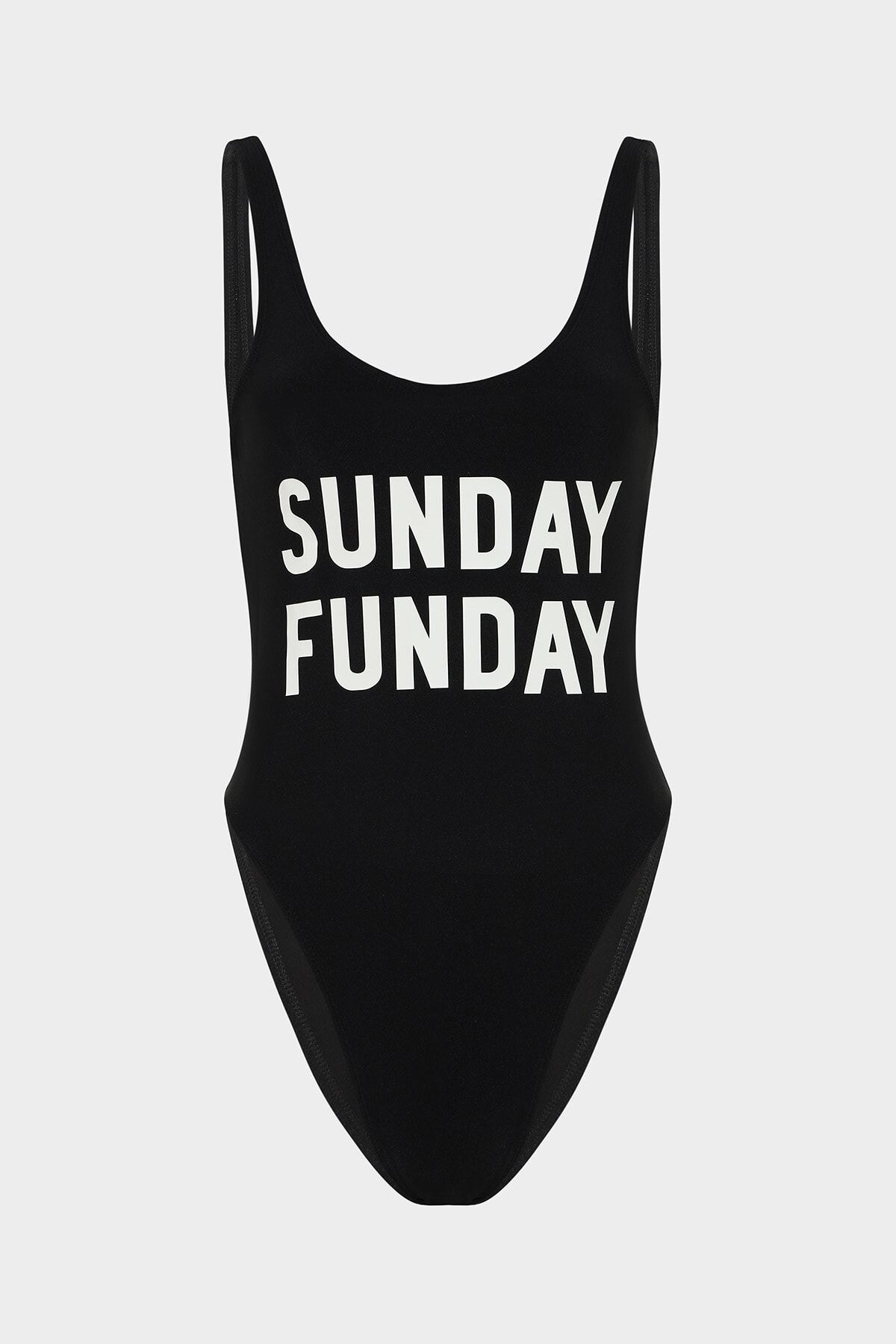 Açelya Okcu Sunday Funday Sloganlı Push Up Mayo