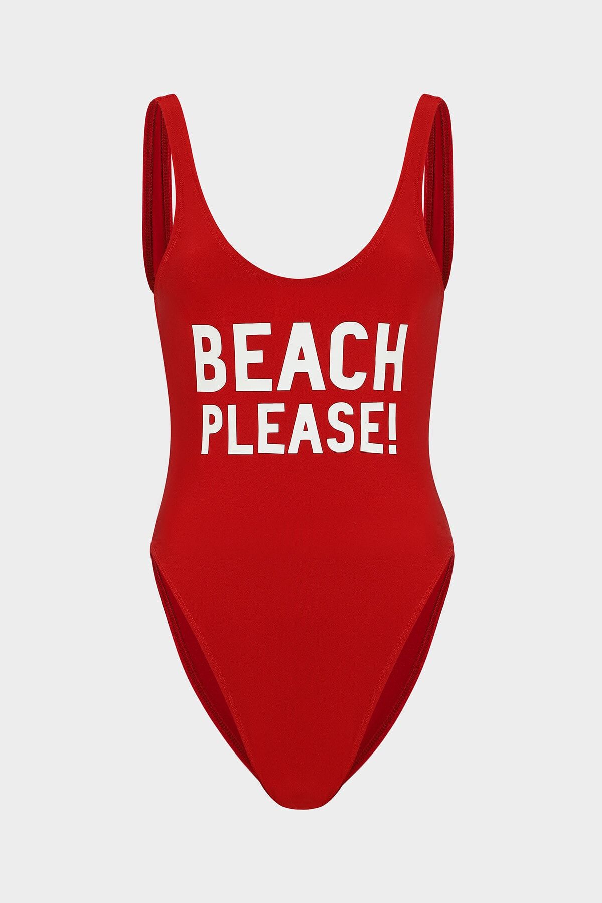 Açelya Okcu Beach Please ! Sloganlı Push Up Mayo