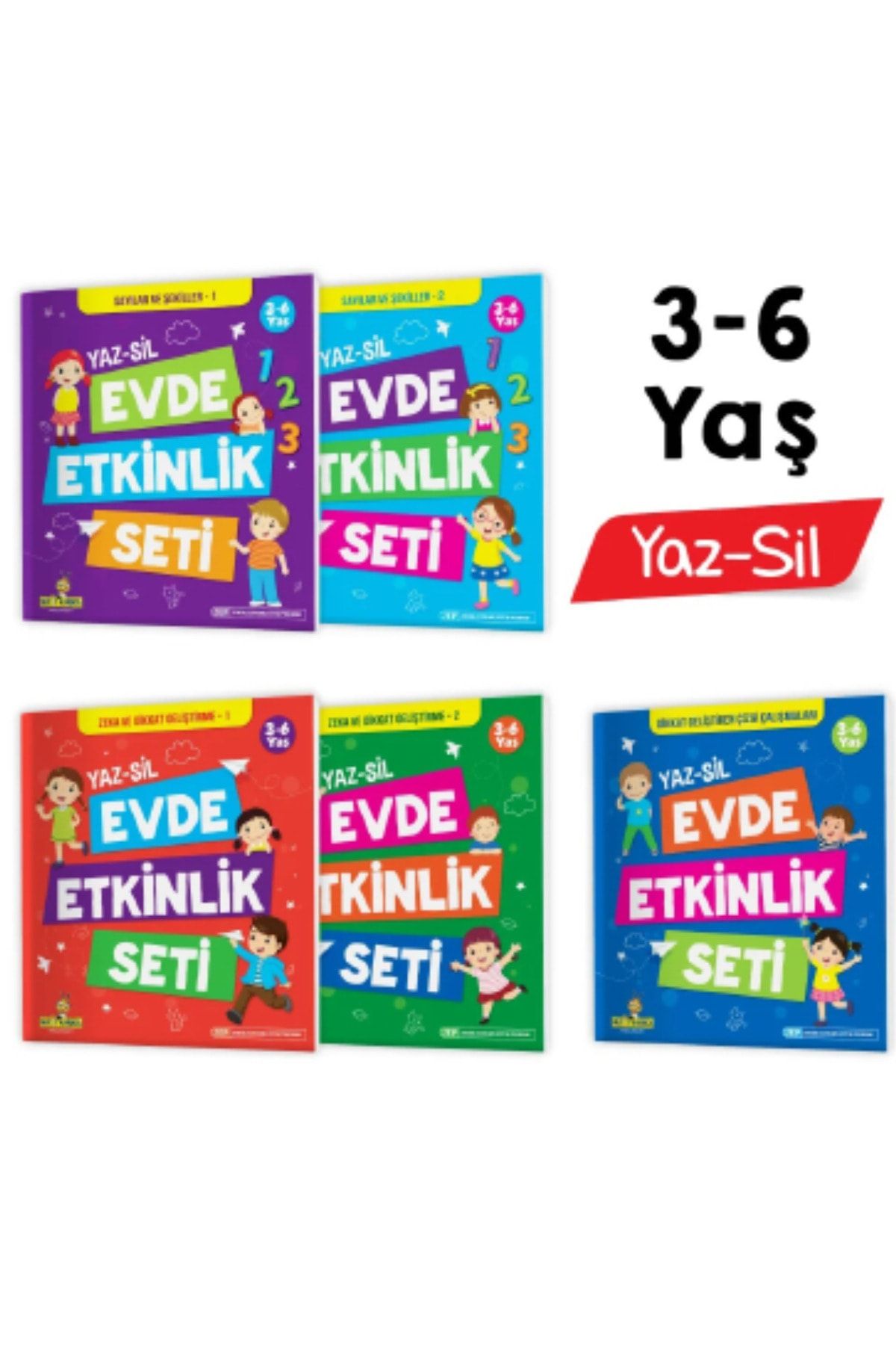 Yükselen Zeka Yayınları Yükselen Zeka 3-6 Yaş Evde Etkinlik Seti Zeka Yayınları