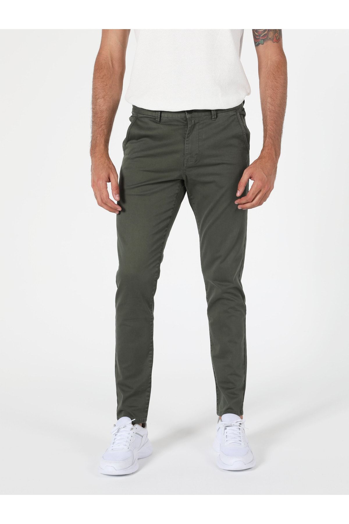 Colin’s Slim Fit Orta Bel Düz Paça Erkek Yeşil Pantolon