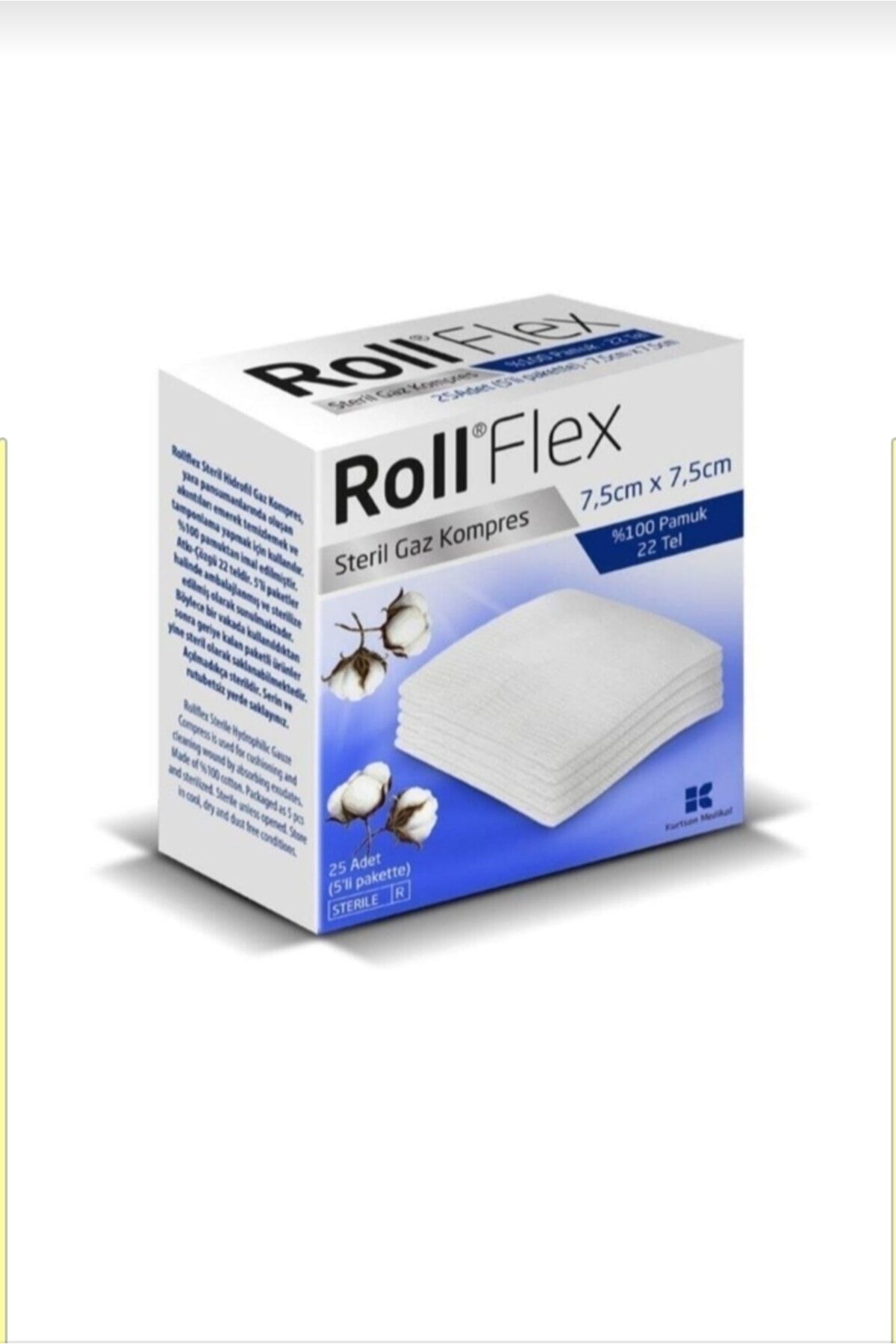 Roll Flex Gaz Kompres Steril 25 Li (22 Tel)