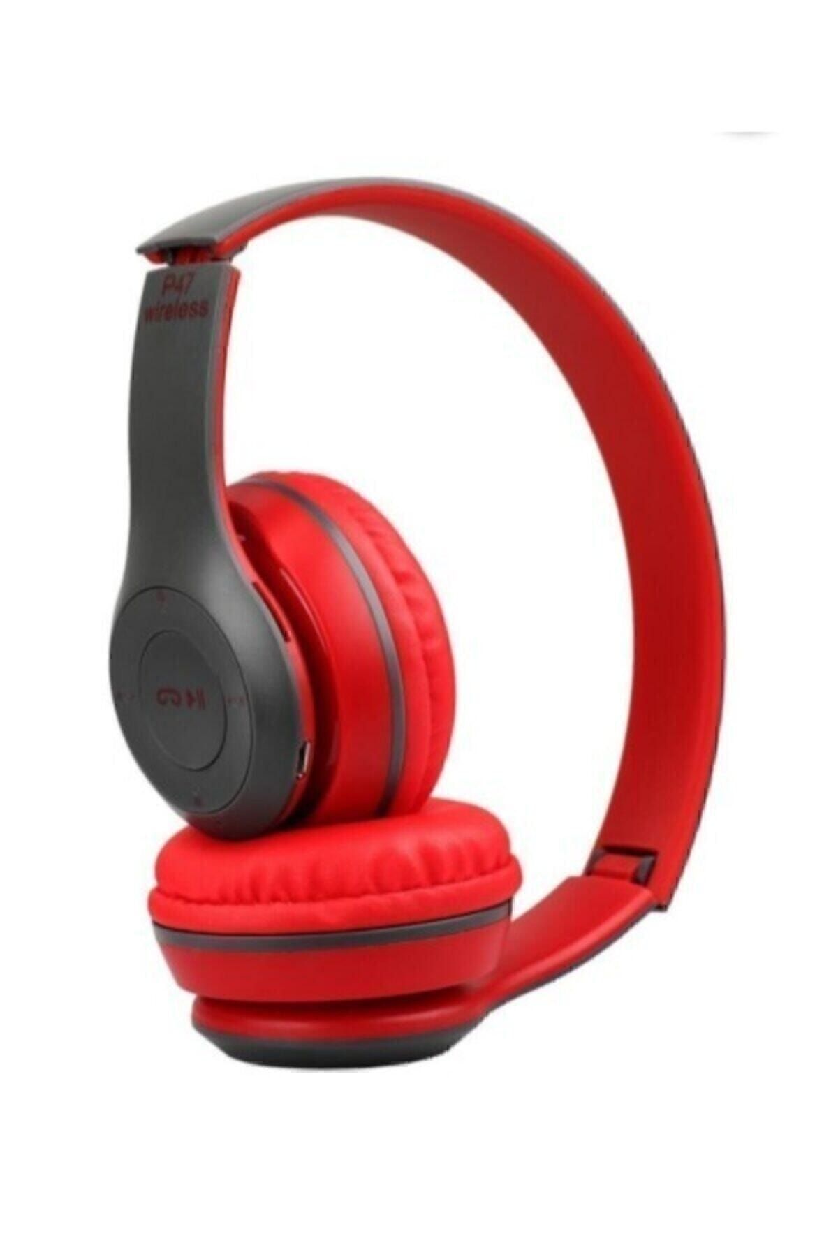 Penguen P47 Wıreless 5.0+edr Bluetooth Kablosuz Kulaklık Kırmızı