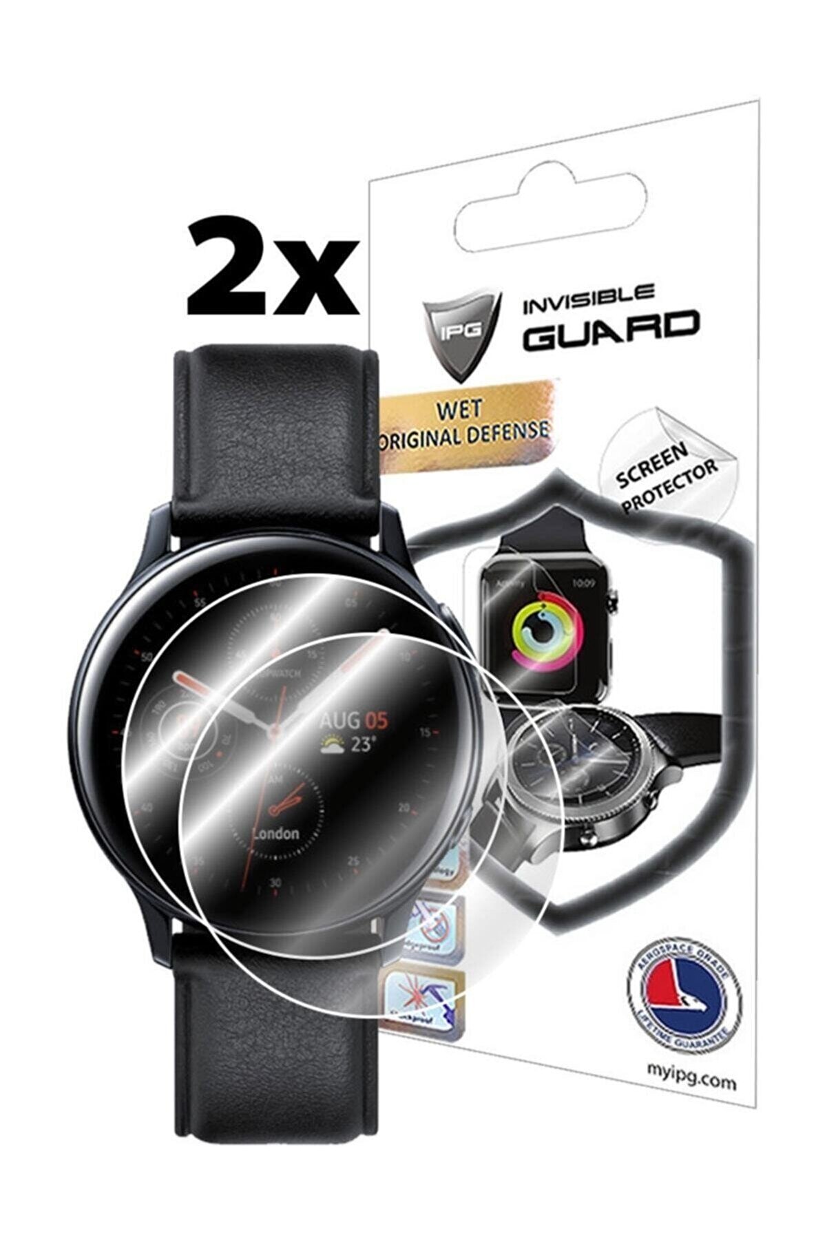 Ipg Samsung Galaxy Watch Active2 (44mm) / Active2 Aluminyum (44mm) Ekran Koruyucu (2 Adet)