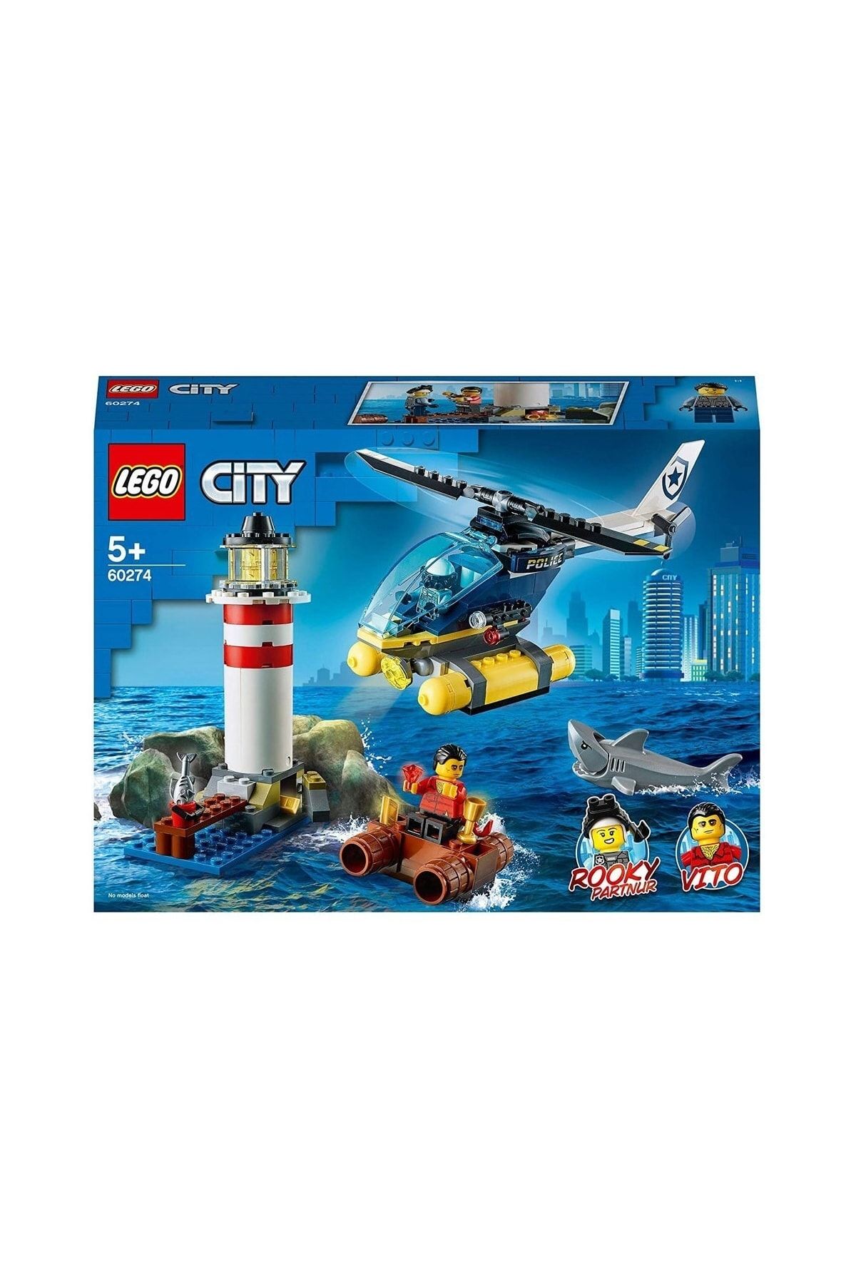 DEDE 60274 Lego® City Elit Polis Deniz Feneri Operasyonu /189 Parça /+5 Yaş