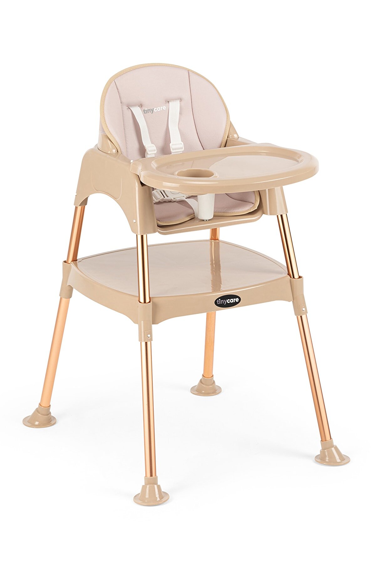 TinyCare Krom Çalışma Masalı Kılıflı Portatif Mama Sandalyesi