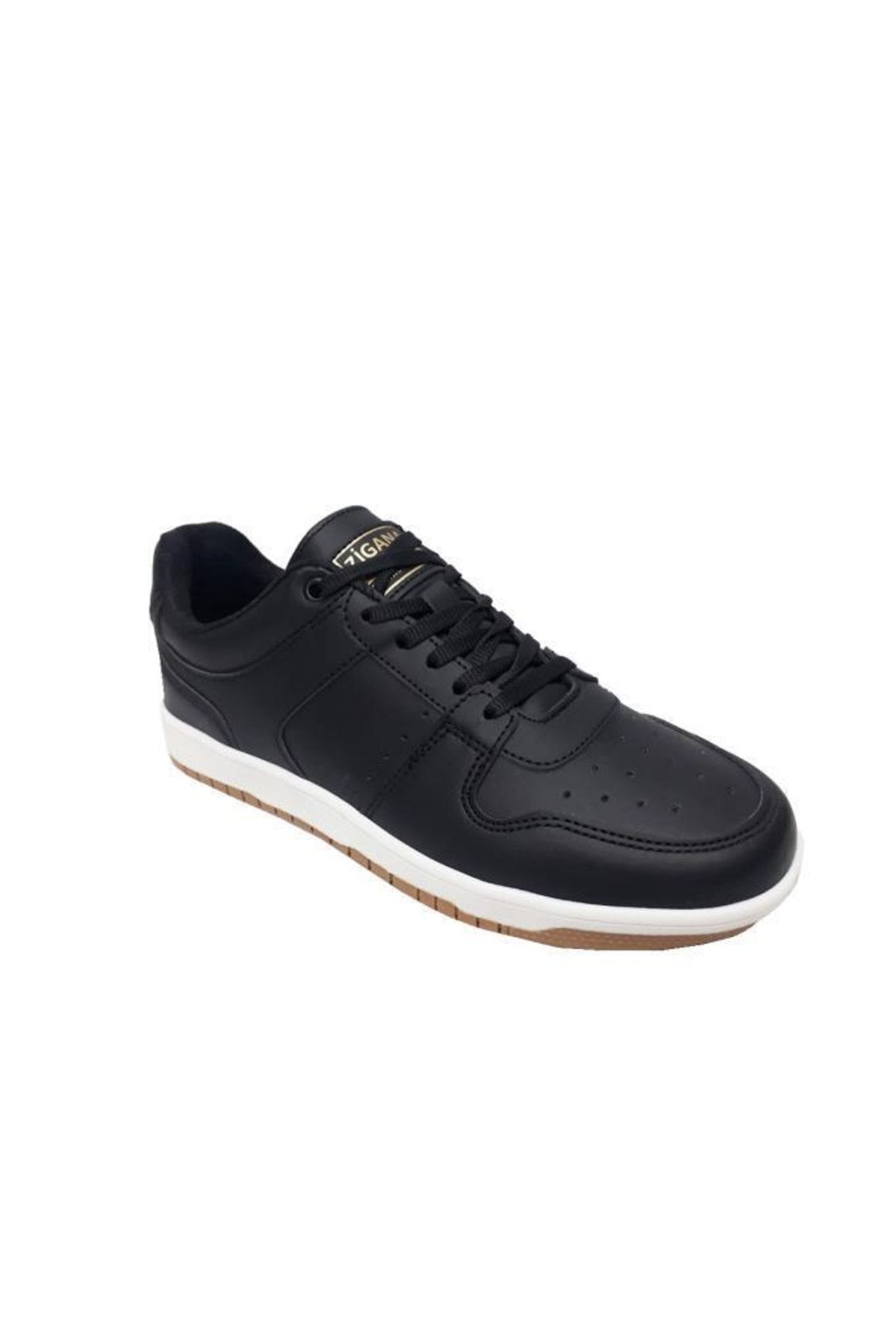 Zigana Siyah - 2504 Deri Erkek Sneakers Ayakkabı
