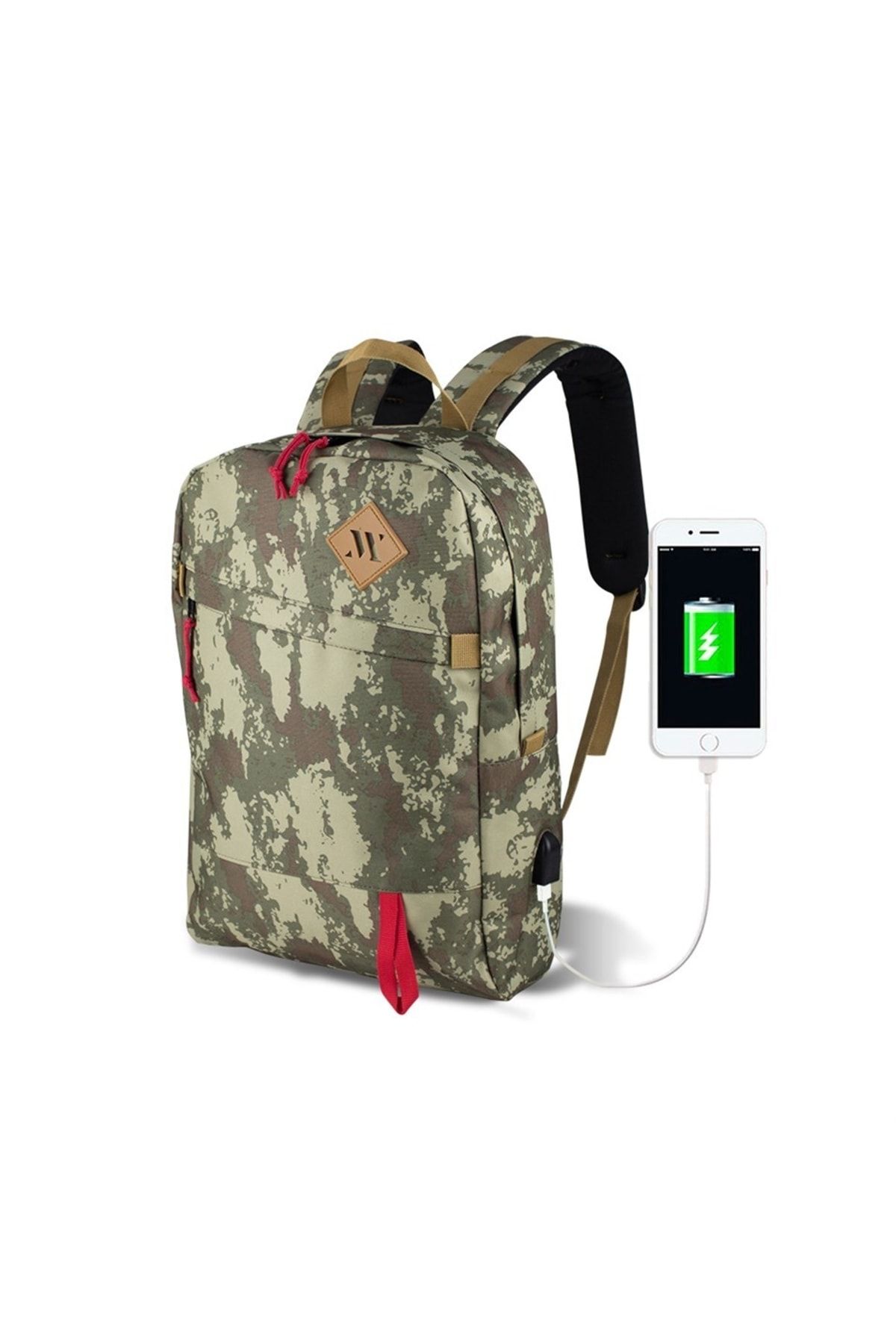 My Valice Smart Bag Freedom Usb Şarj Girişli Akıllı Laptop Sırt Çantası Kamuflaj