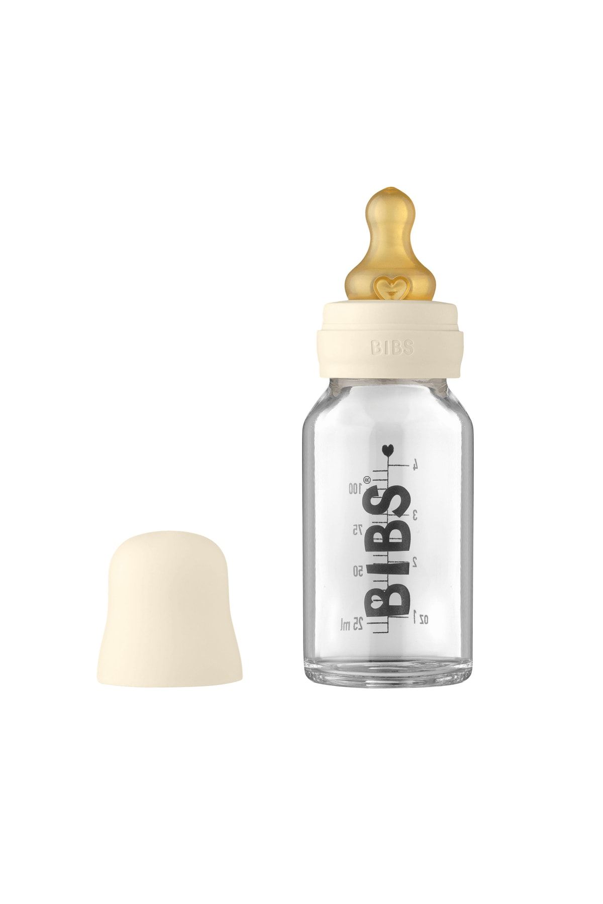 Bibs Baby Bottle Complete Set Biberon 110 Ml Ivory