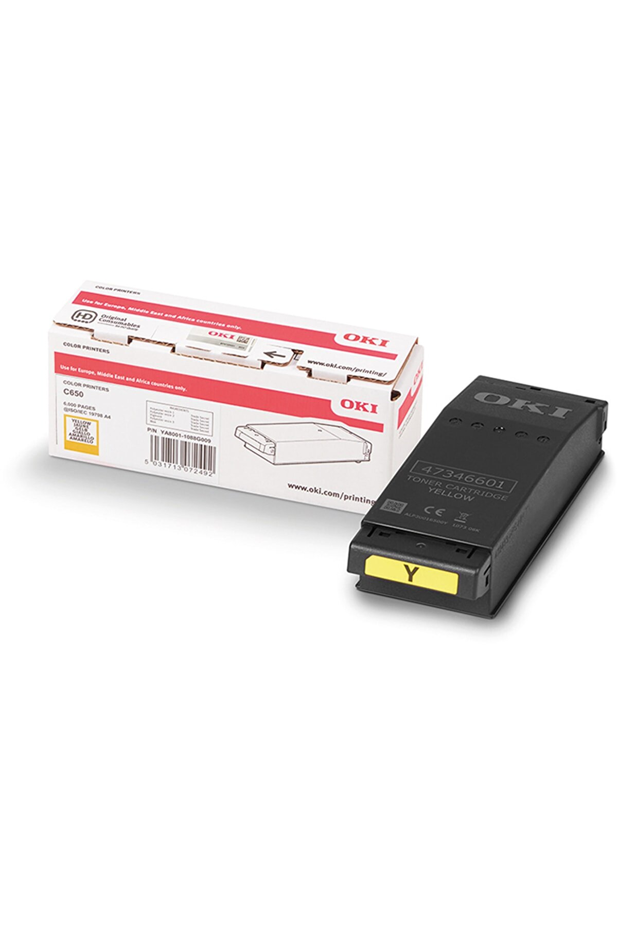 C650 6.000 Sayfa Kapasiteli Yellow Sarı Toner 9006129