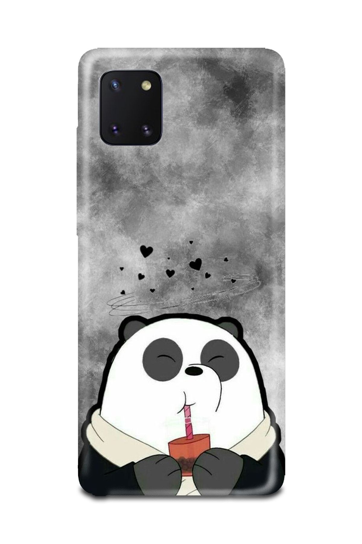 PERAX Samsung Galaxy A81 Panda Desenli Telefon Kılıfı Samsnga81-00001001-01