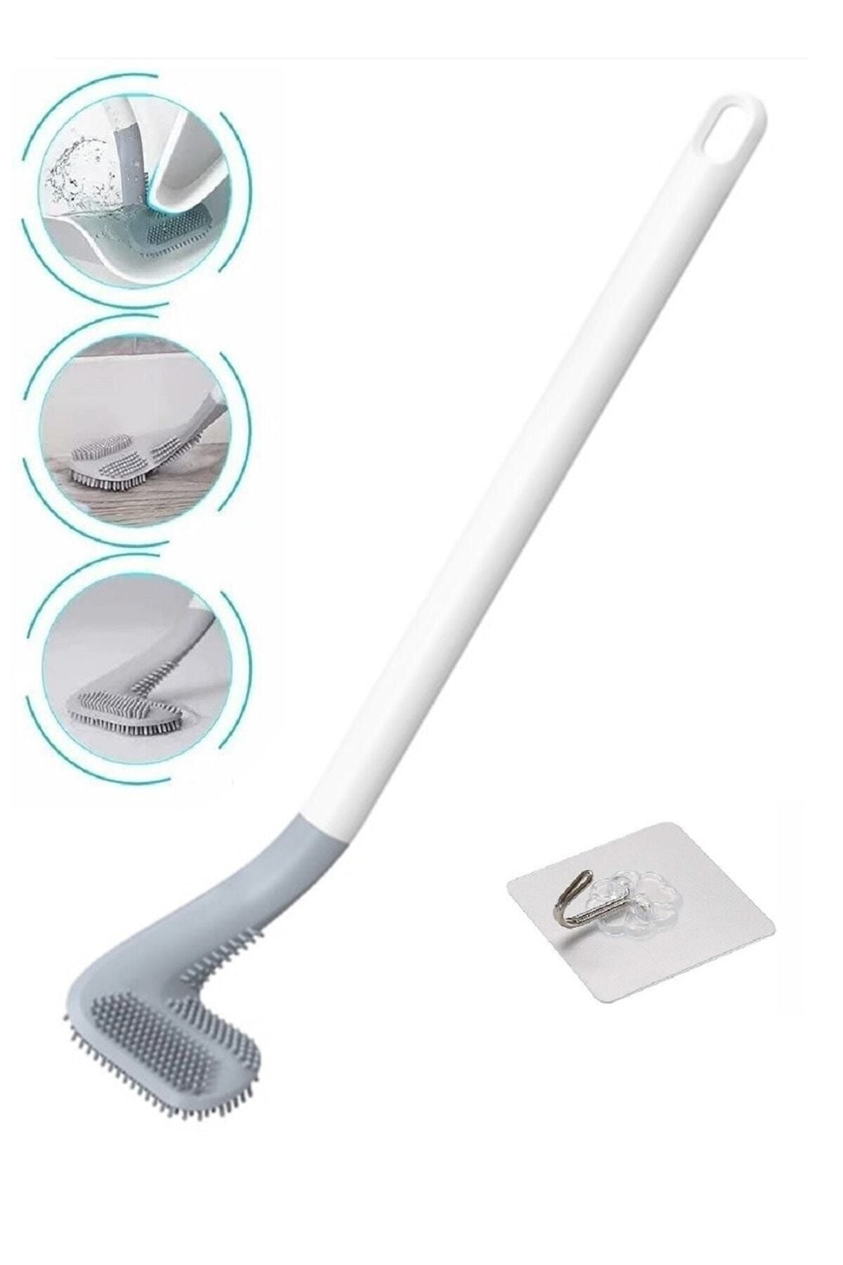 İndirimKap Golf Tasarımlı Silikon Banyo Tuvalet Klozet Temizleme Fırçası Ve Tutucu Set