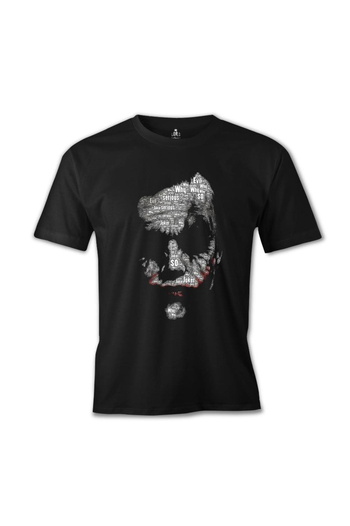 Lord T-Shirt Erkek Siyah Joker So Evil Tshirt